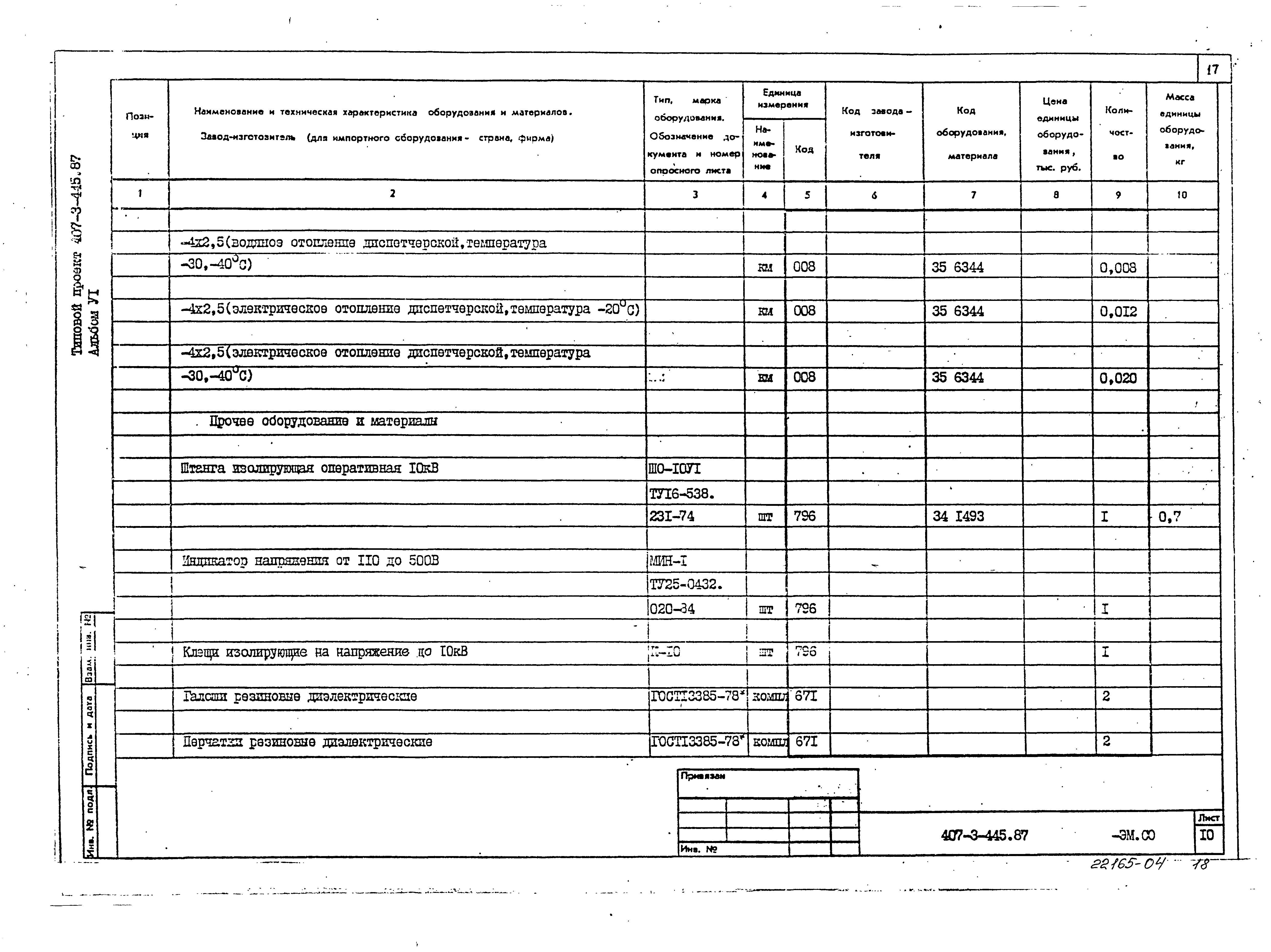 Типовой проект 407-3-445.87