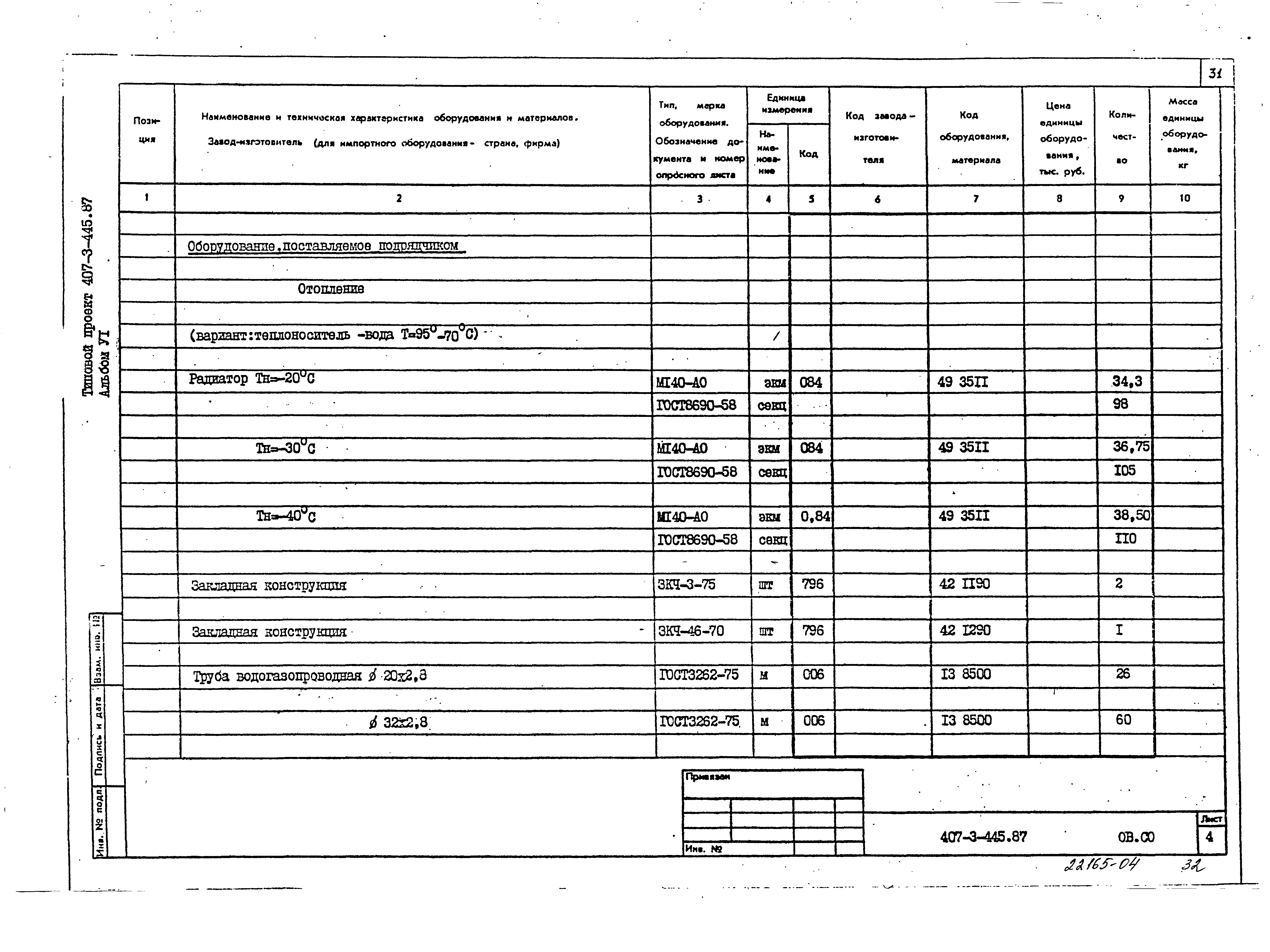 Типовой проект 407-3-445.87