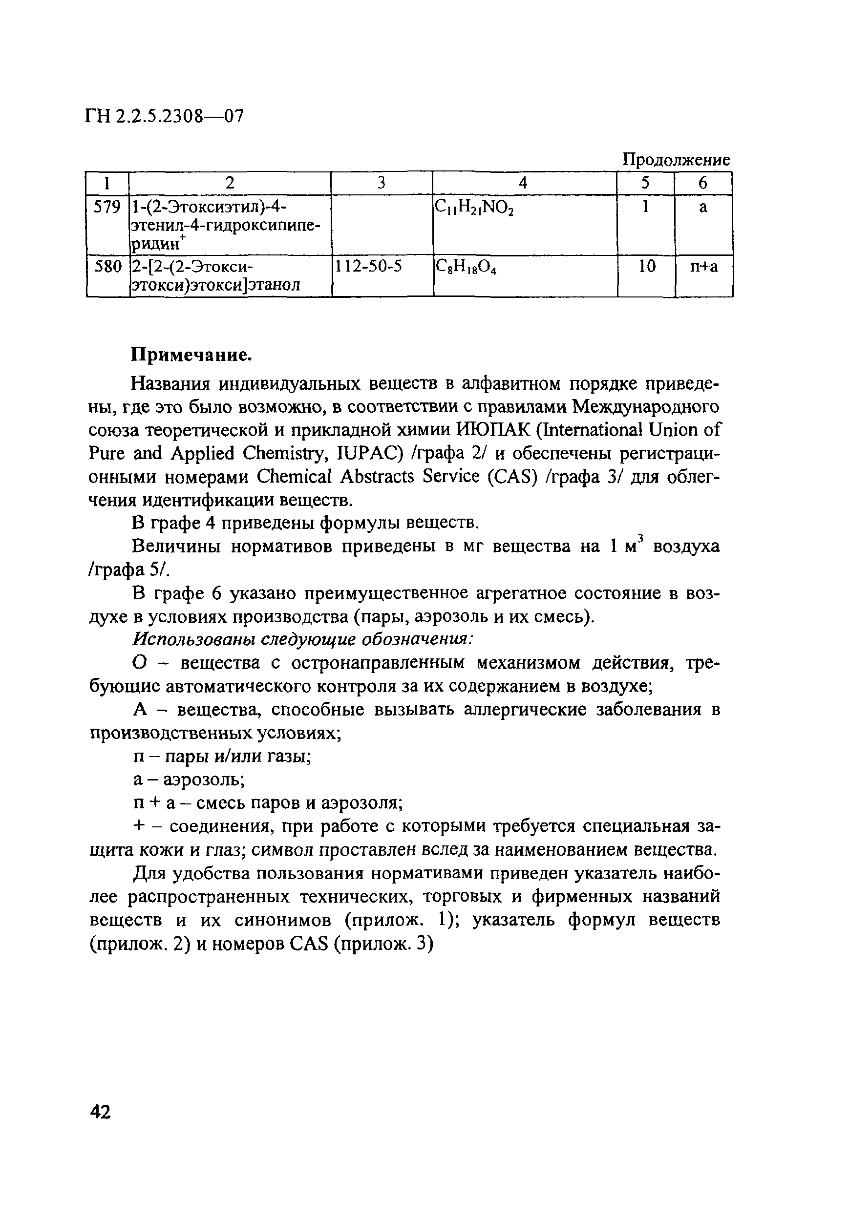 ГН 2.2.5.2308-07