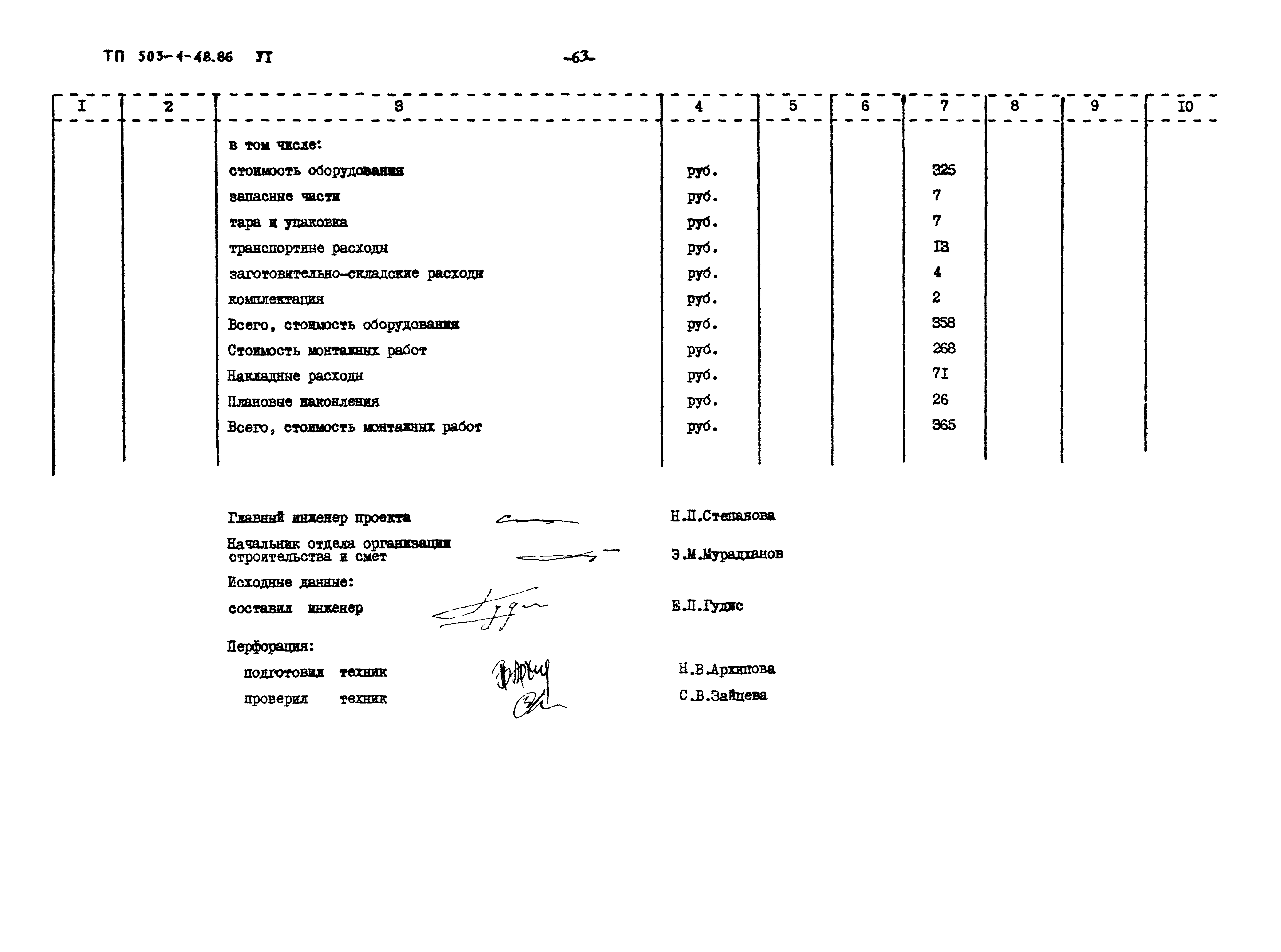 Типовой проект 503-1-48.86