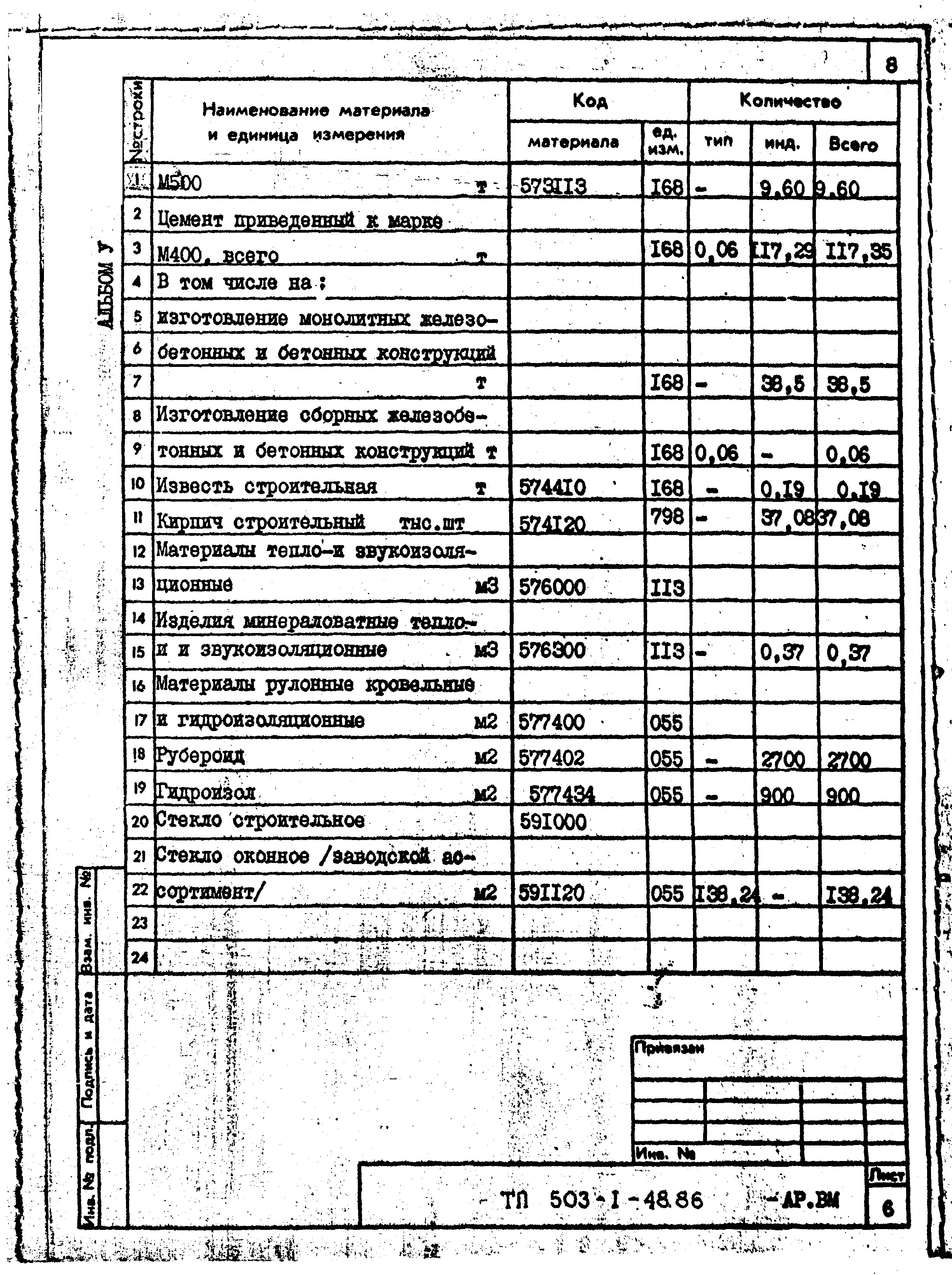 Типовой проект 503-1-48.86