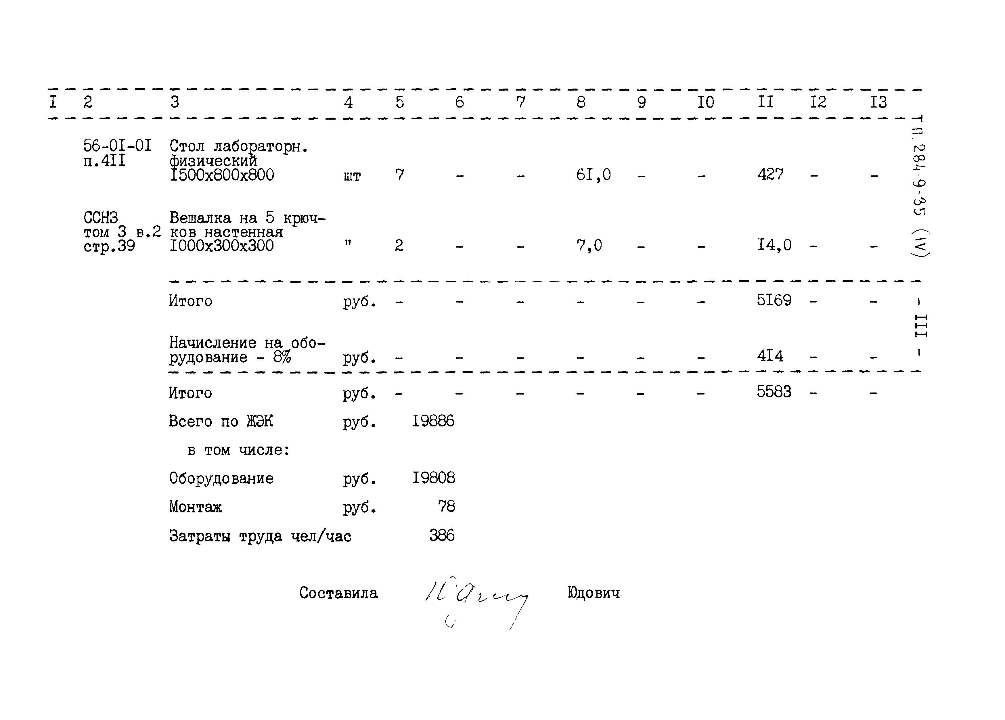 Типовой проект 284-9-35