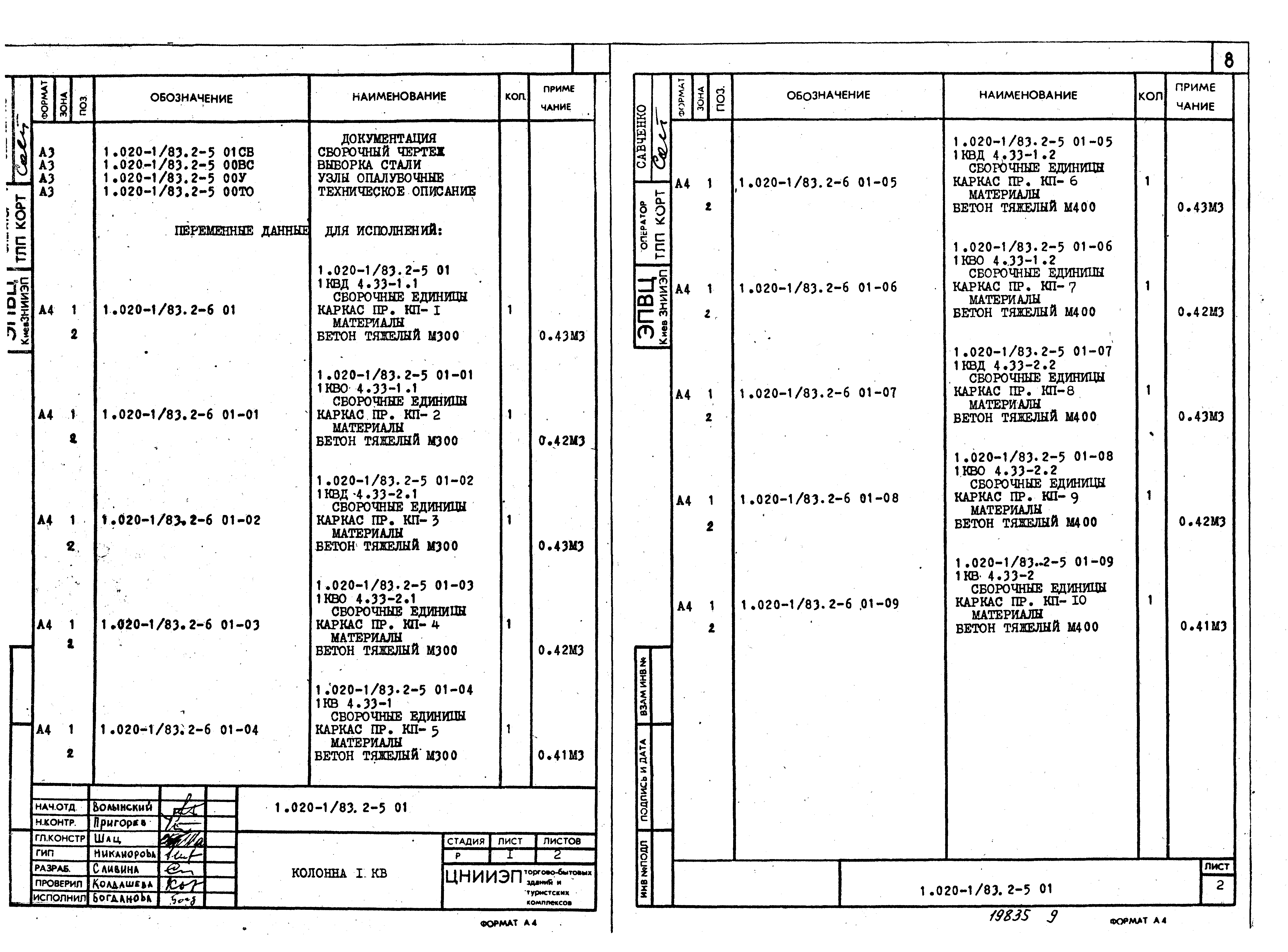 Серия 1.020-1/83