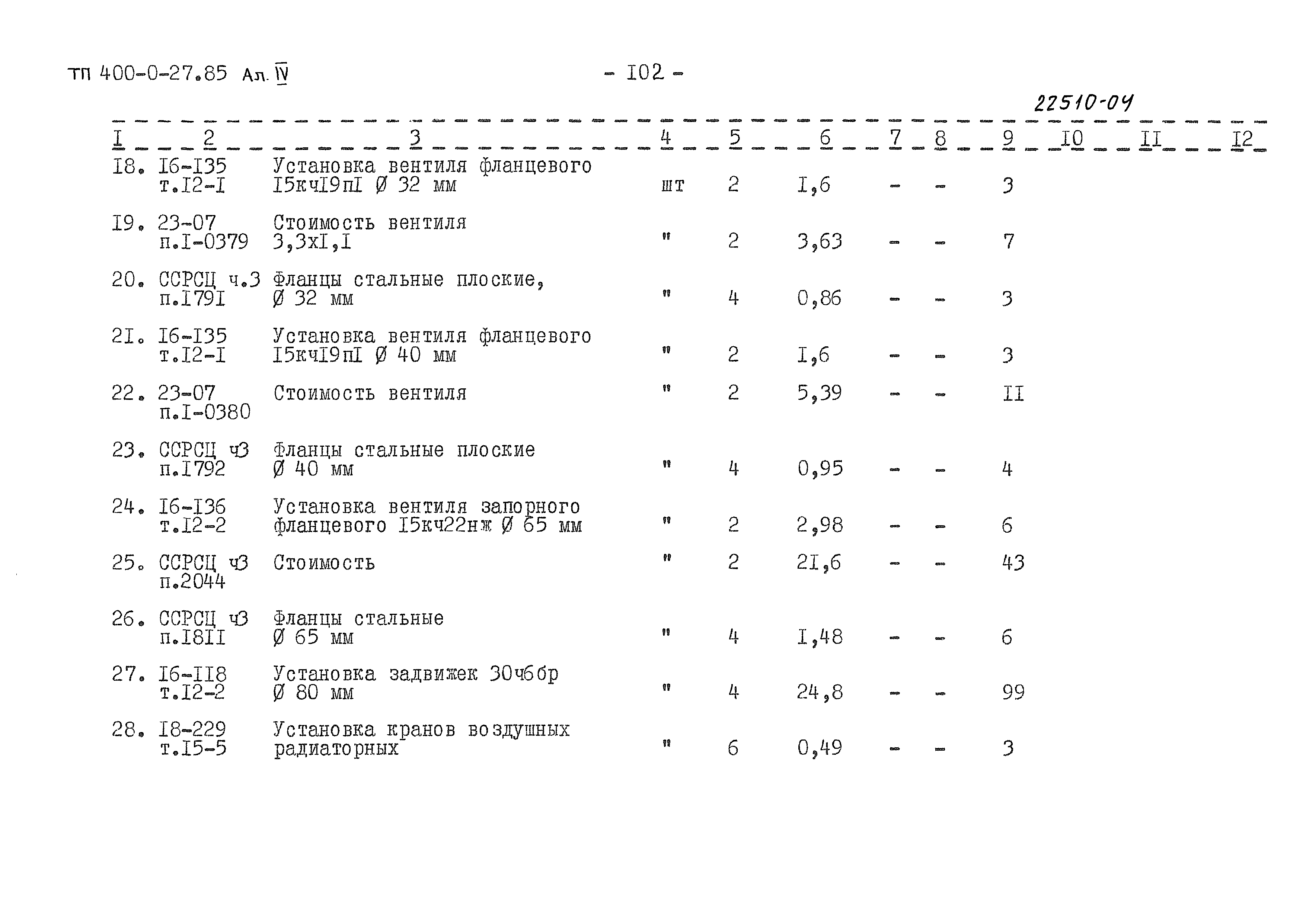 Типовые проектные решения 400-0-27.85