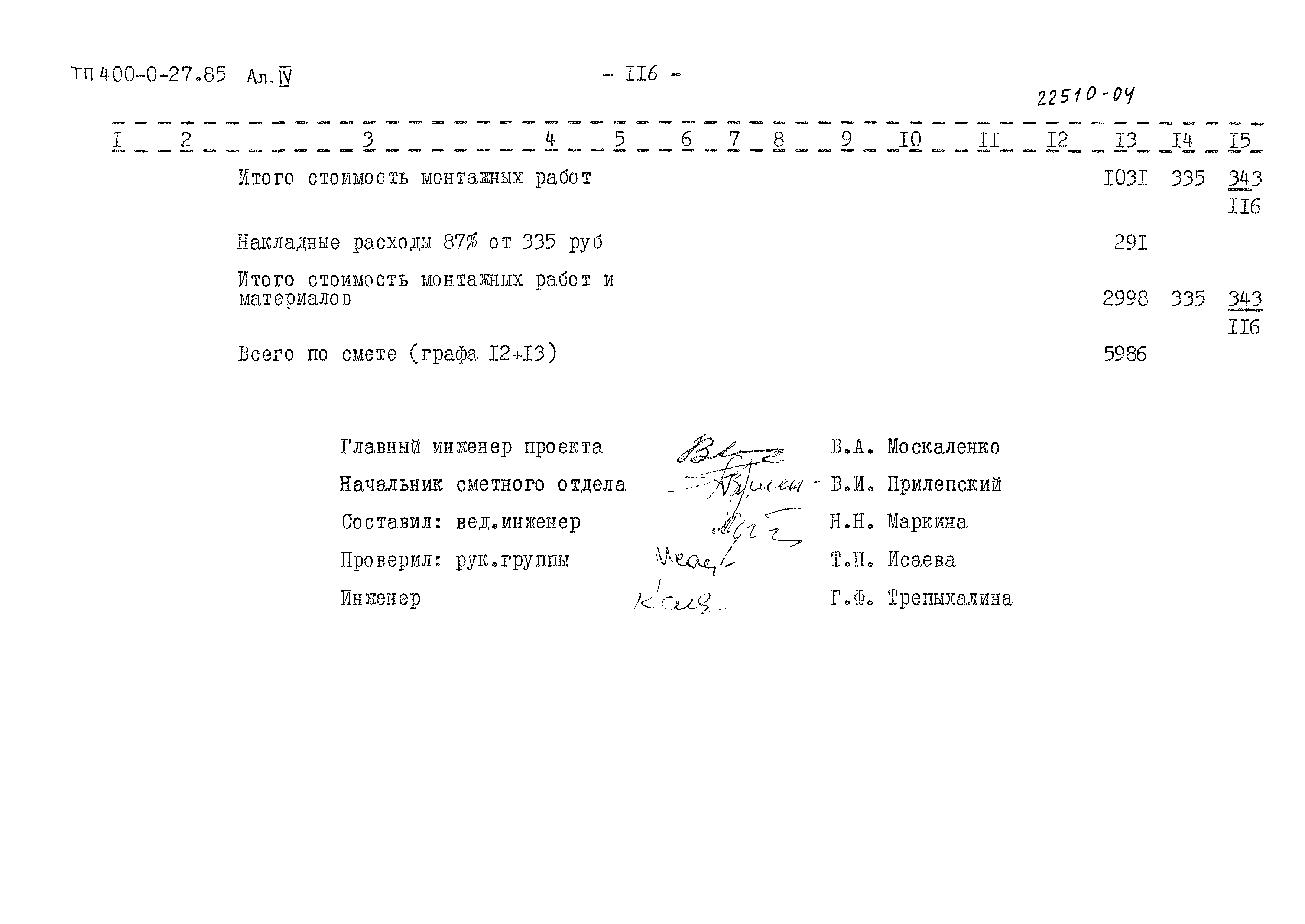 Типовые проектные решения 400-0-27.85