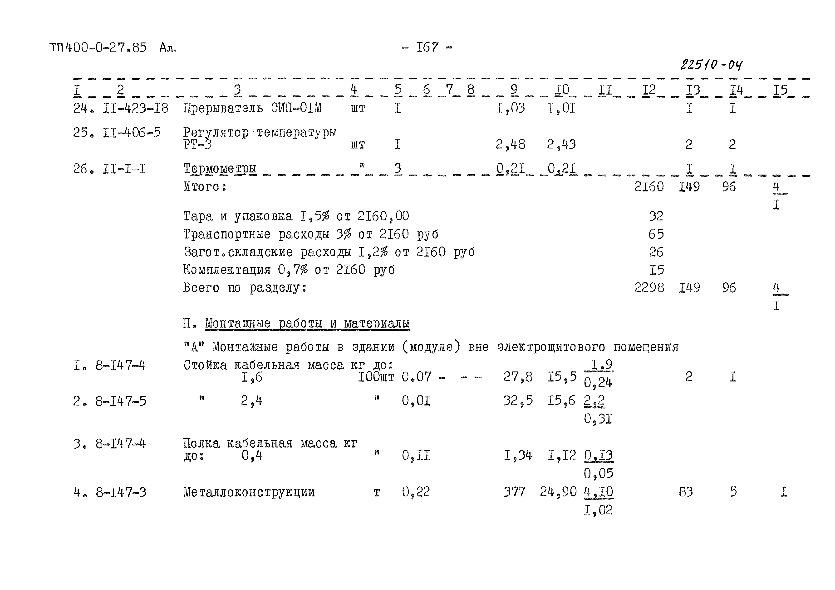 Типовые проектные решения 400-0-27.85