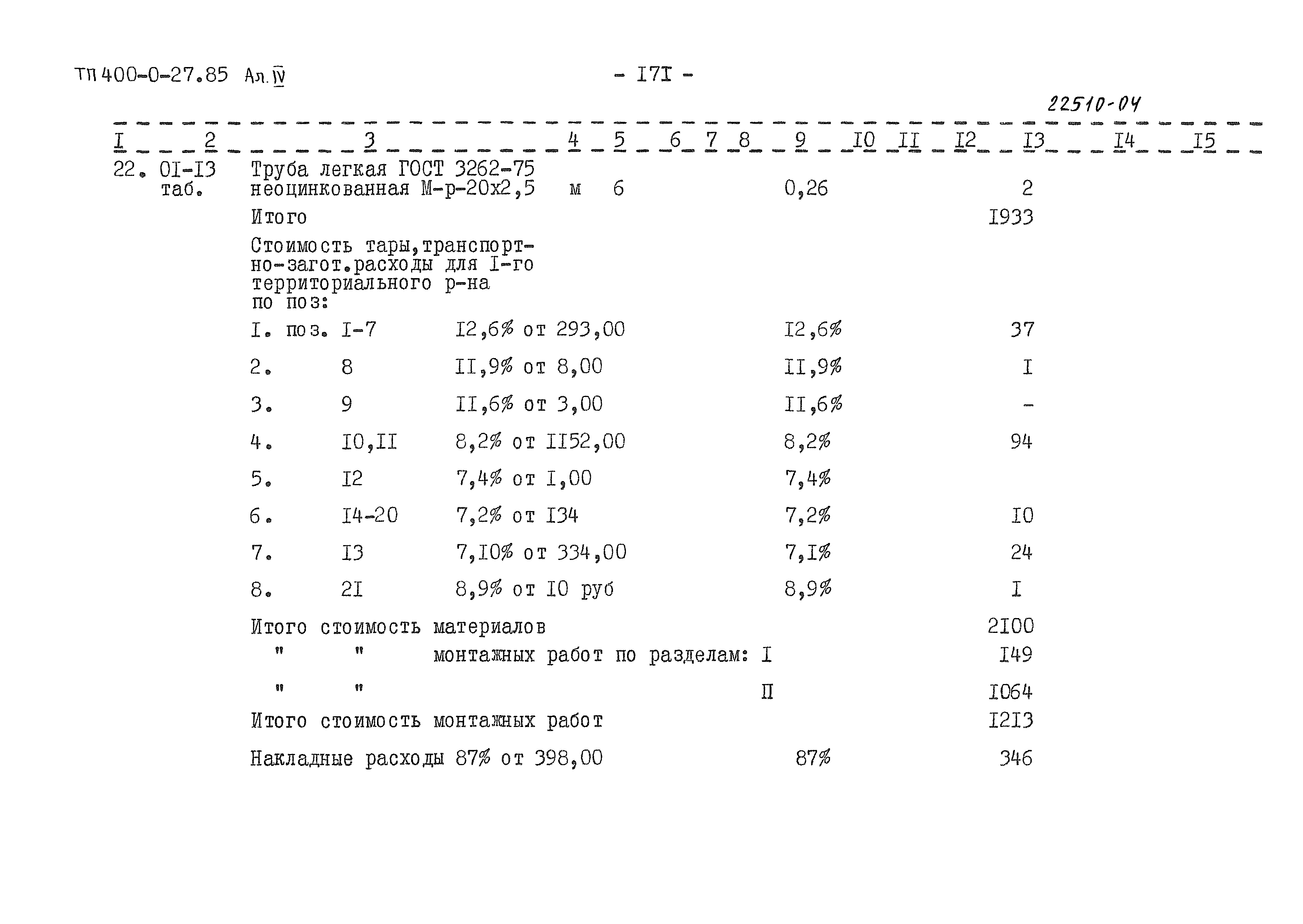 Типовые проектные решения 400-0-27.85