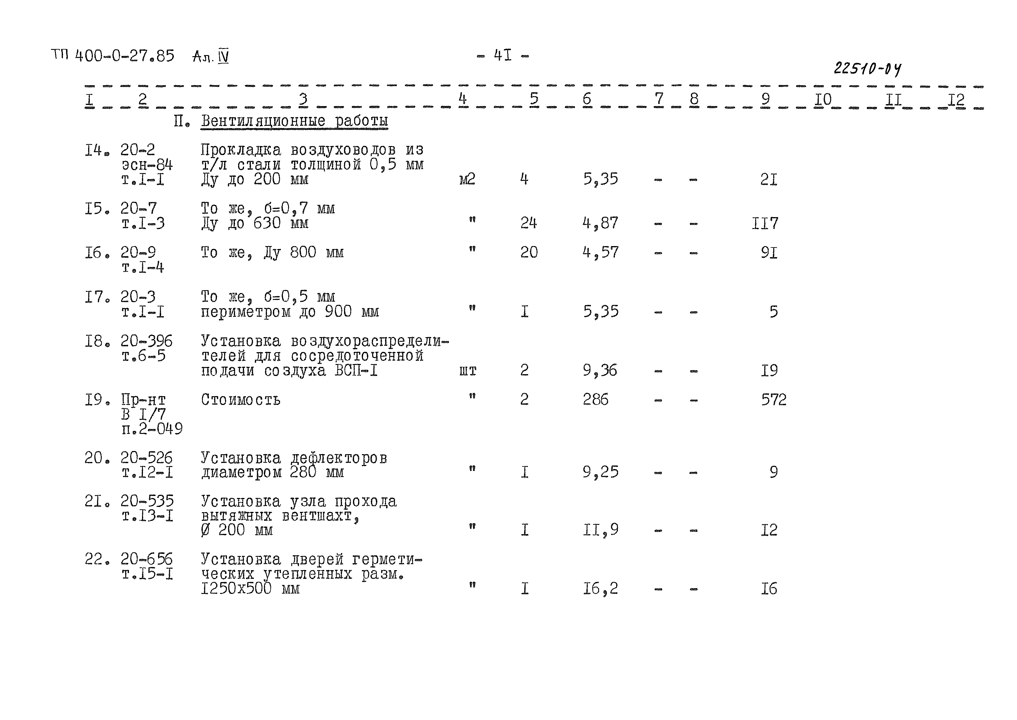 Типовые проектные решения 400-0-27.85