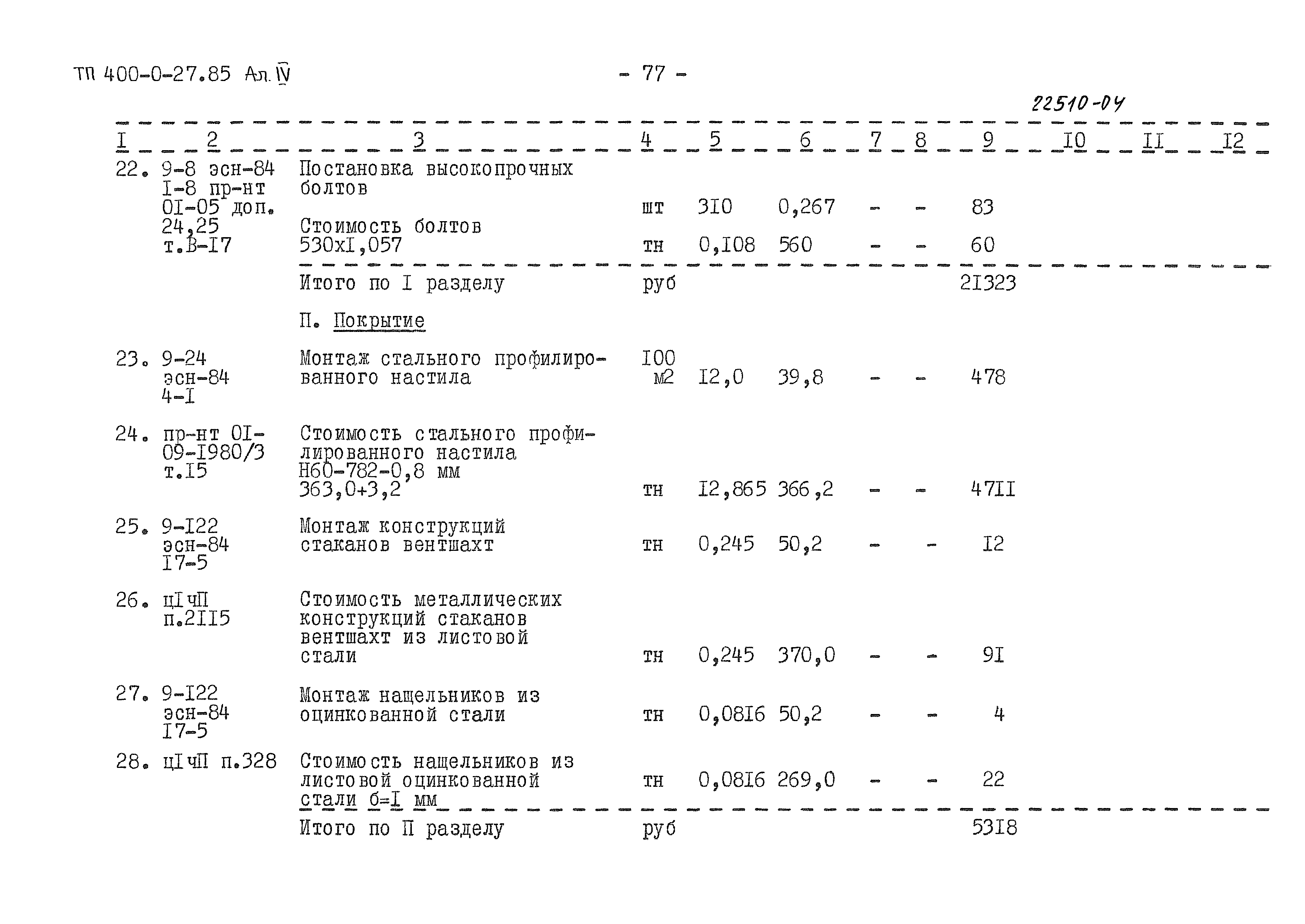 Типовые проектные решения 400-0-27.85