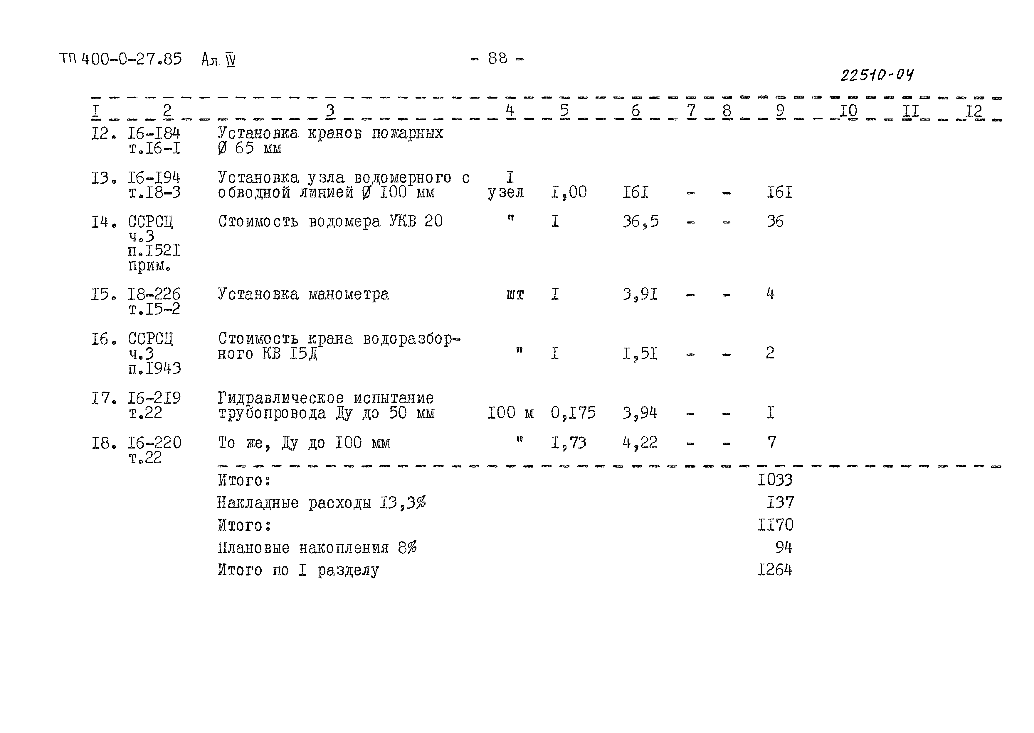 Типовые проектные решения 400-0-27.85