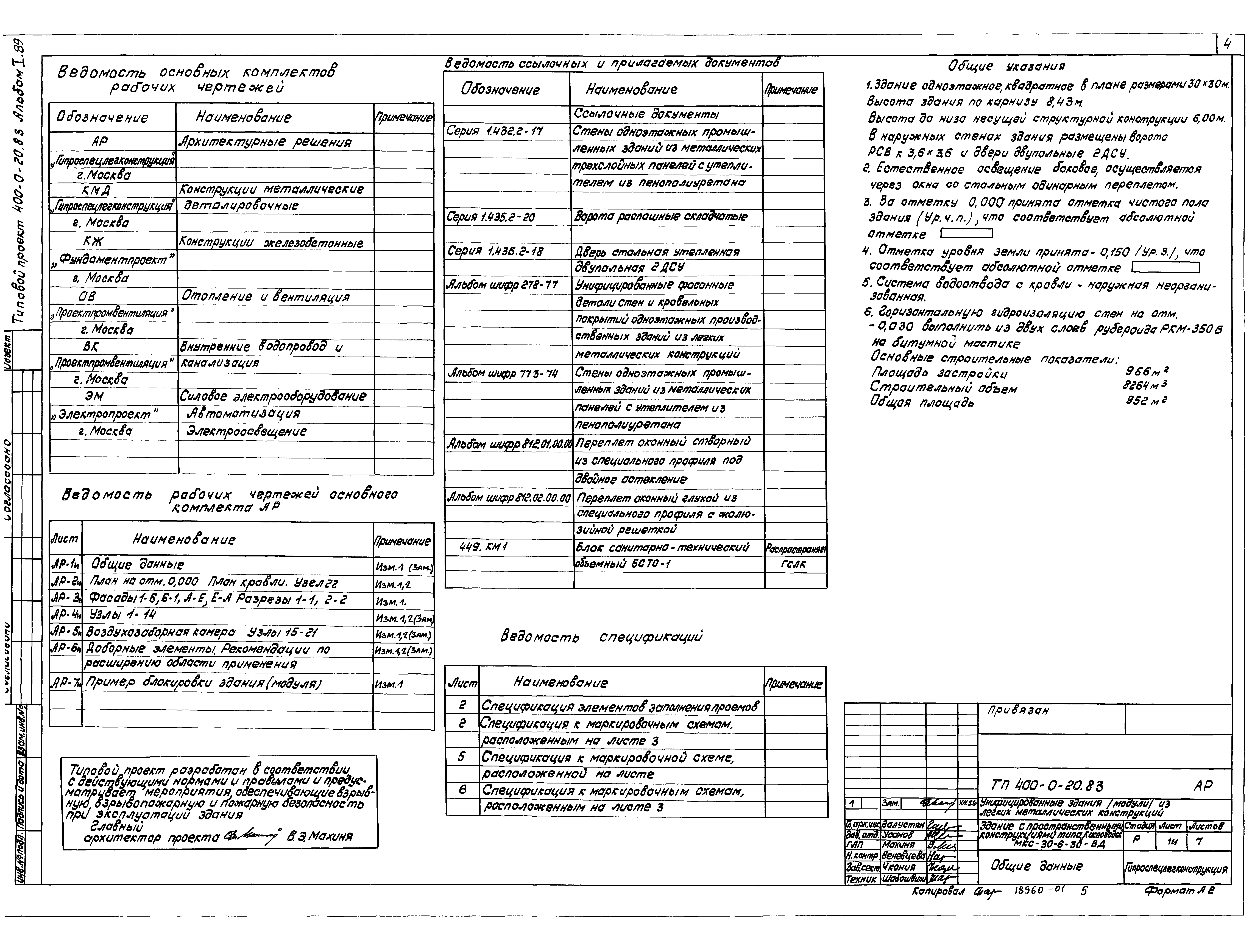 Типовой проект 400-0-20.83