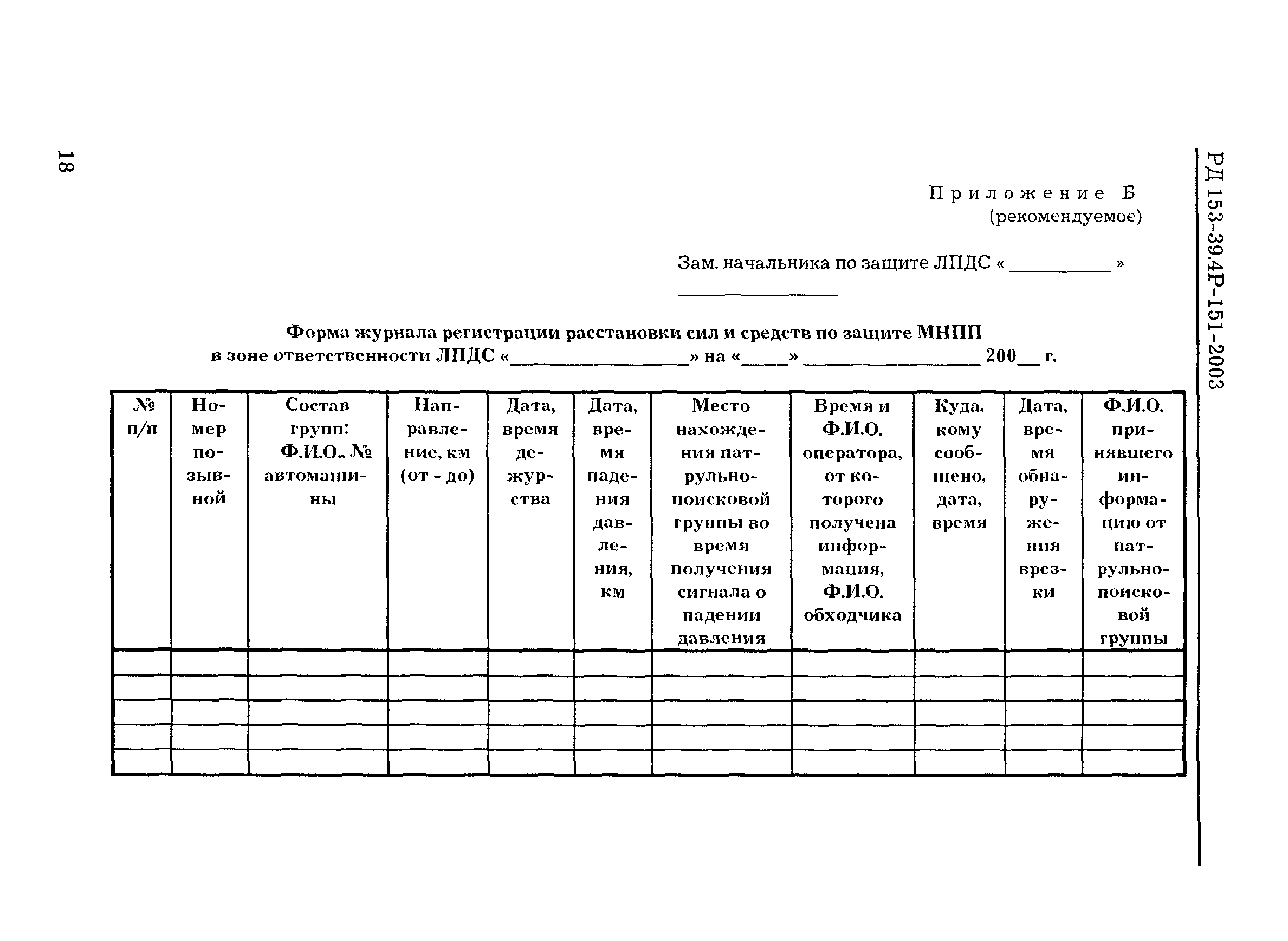 РД 153-39.4Р-151-2003