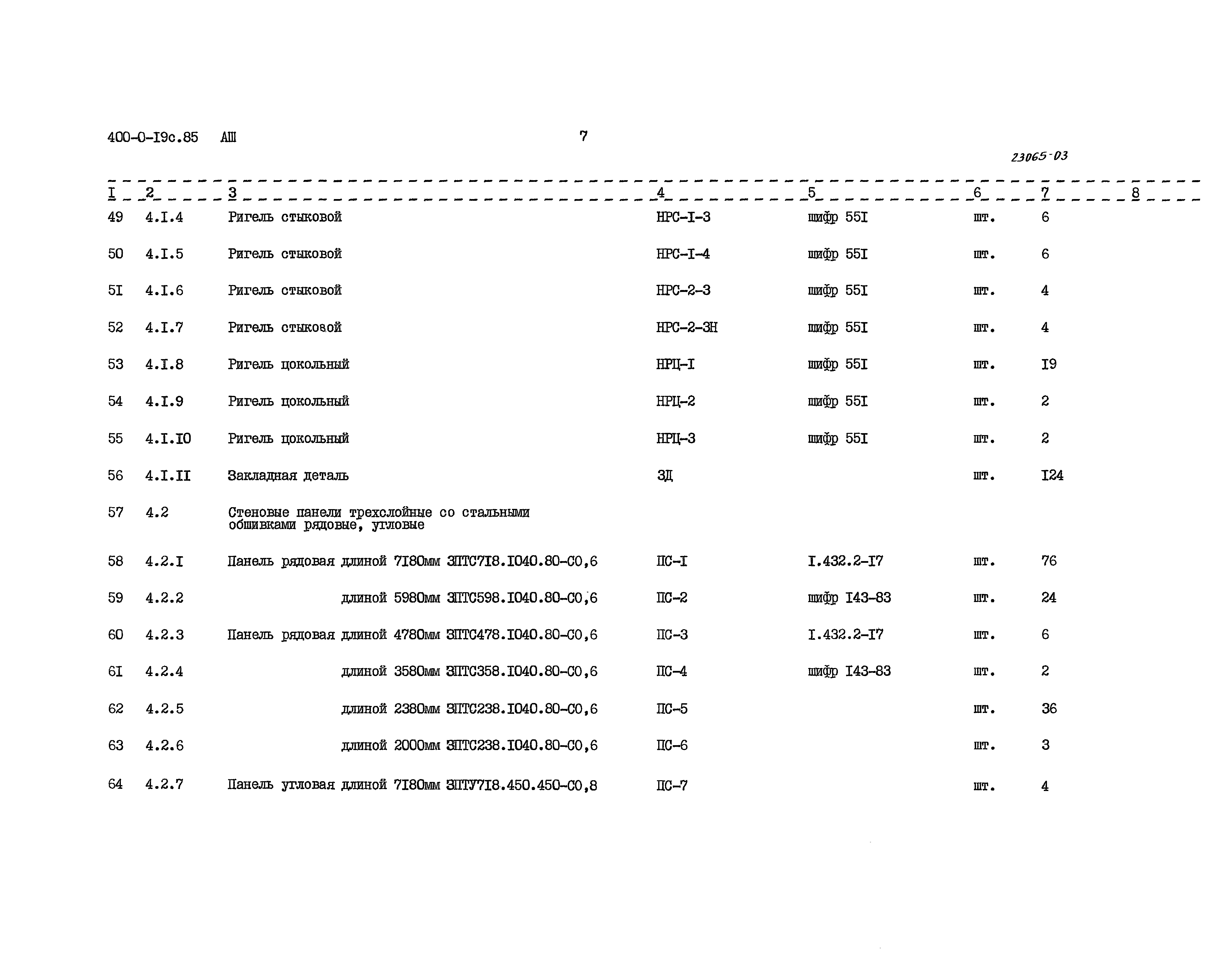 Типовые проектные решения 400-0-19с.85