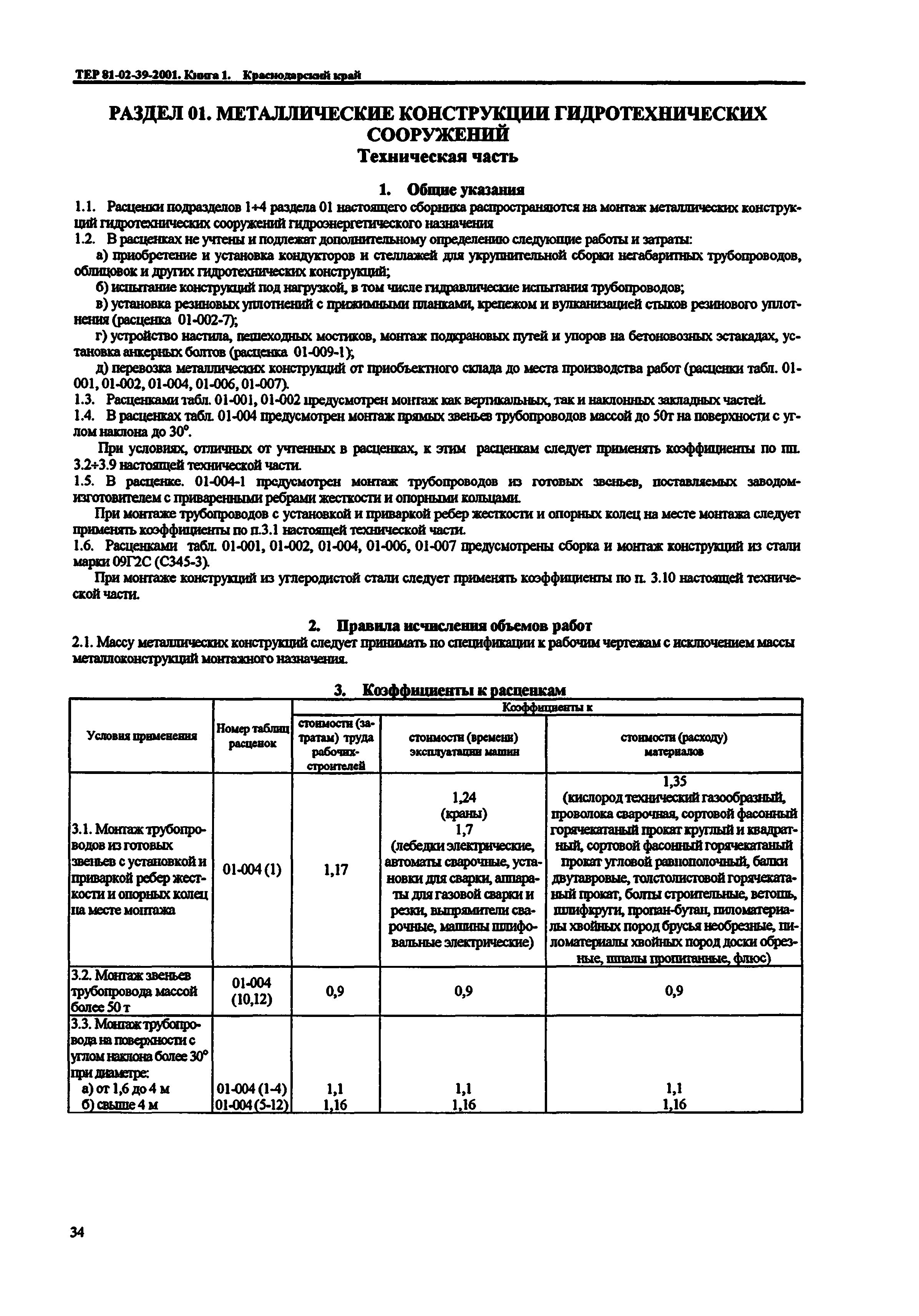 ТЕР Краснодарского края 2001-39