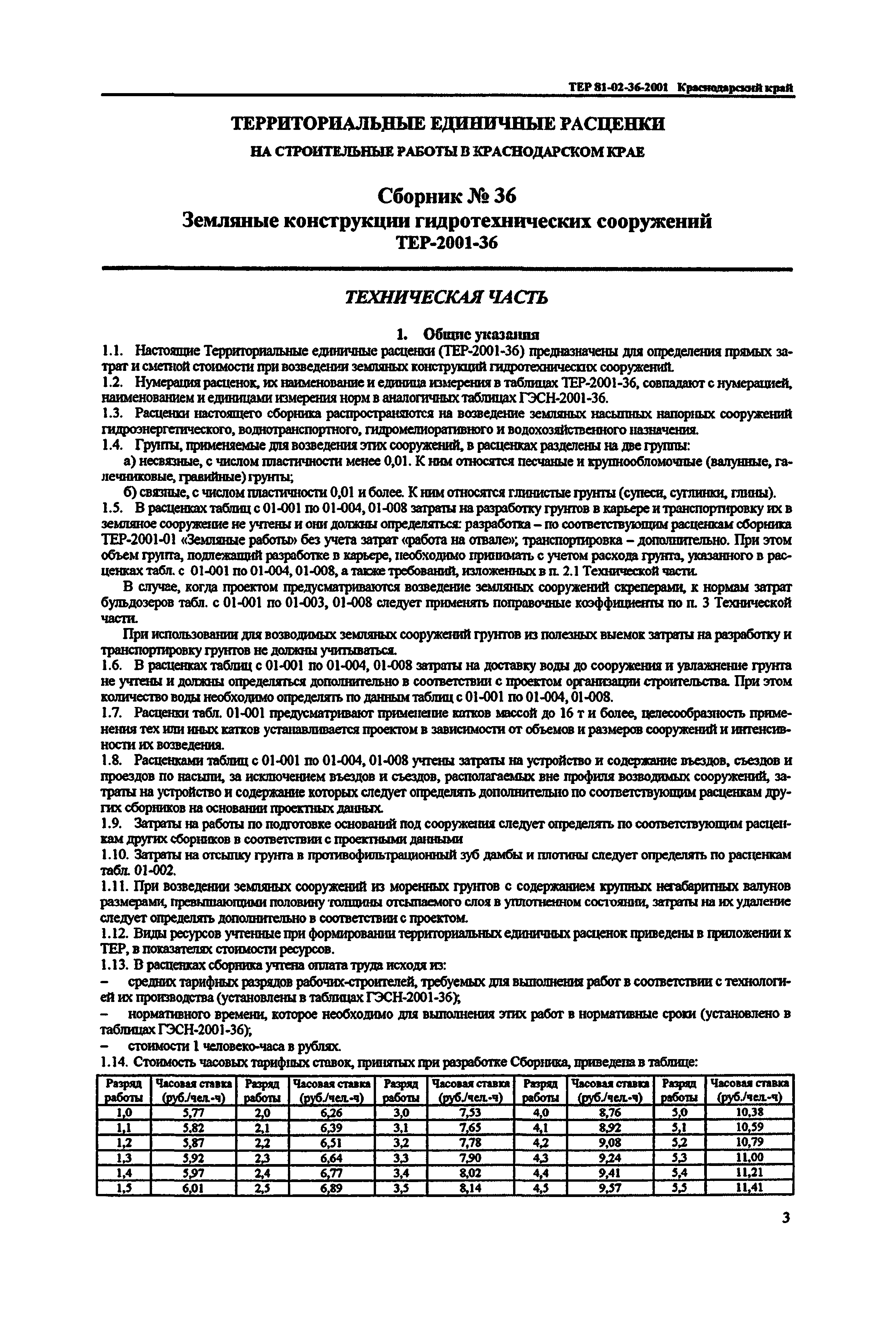 ТЕР Краснодарского края 2001-36