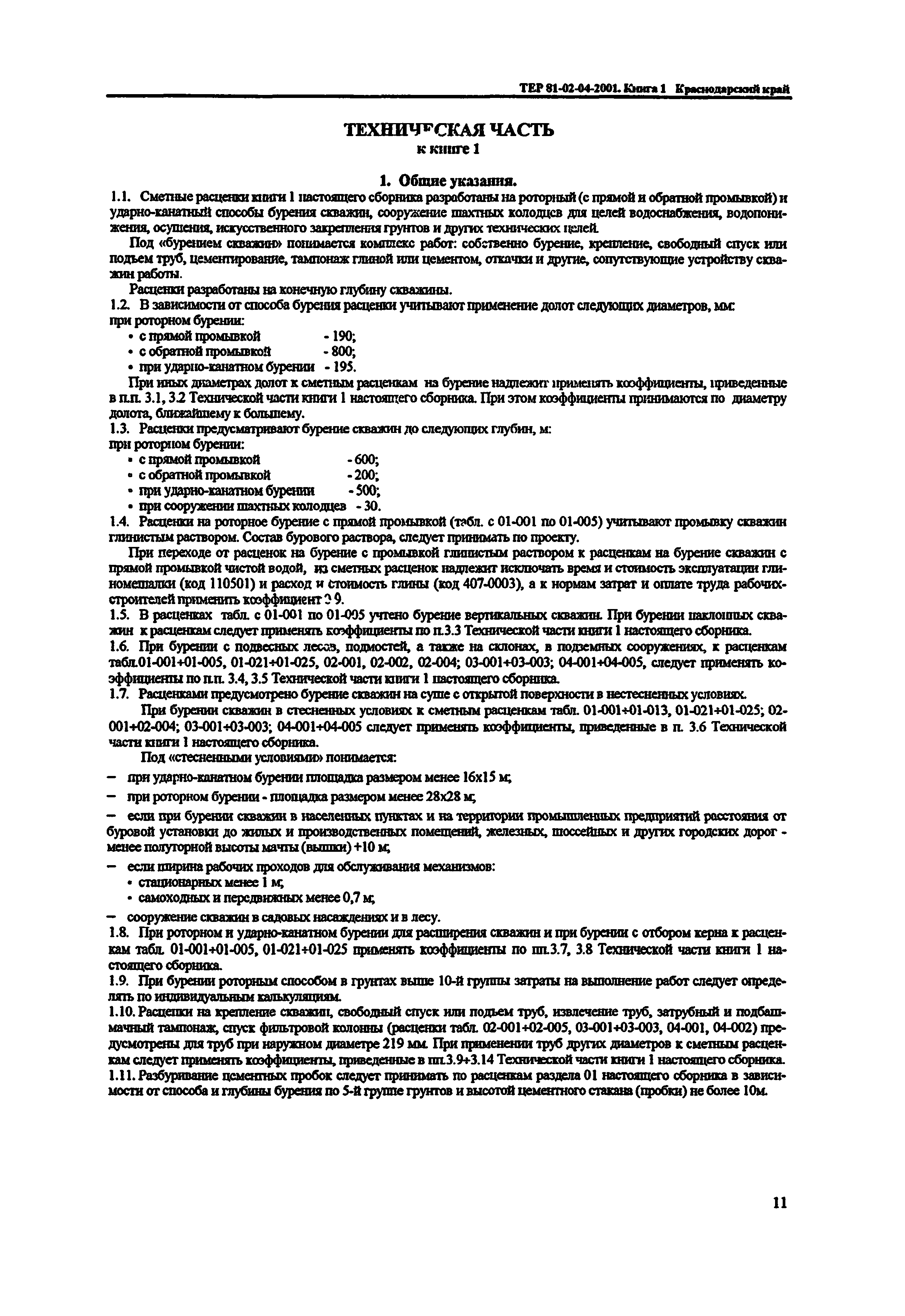 ТЕР Краснодарского края 2001-04