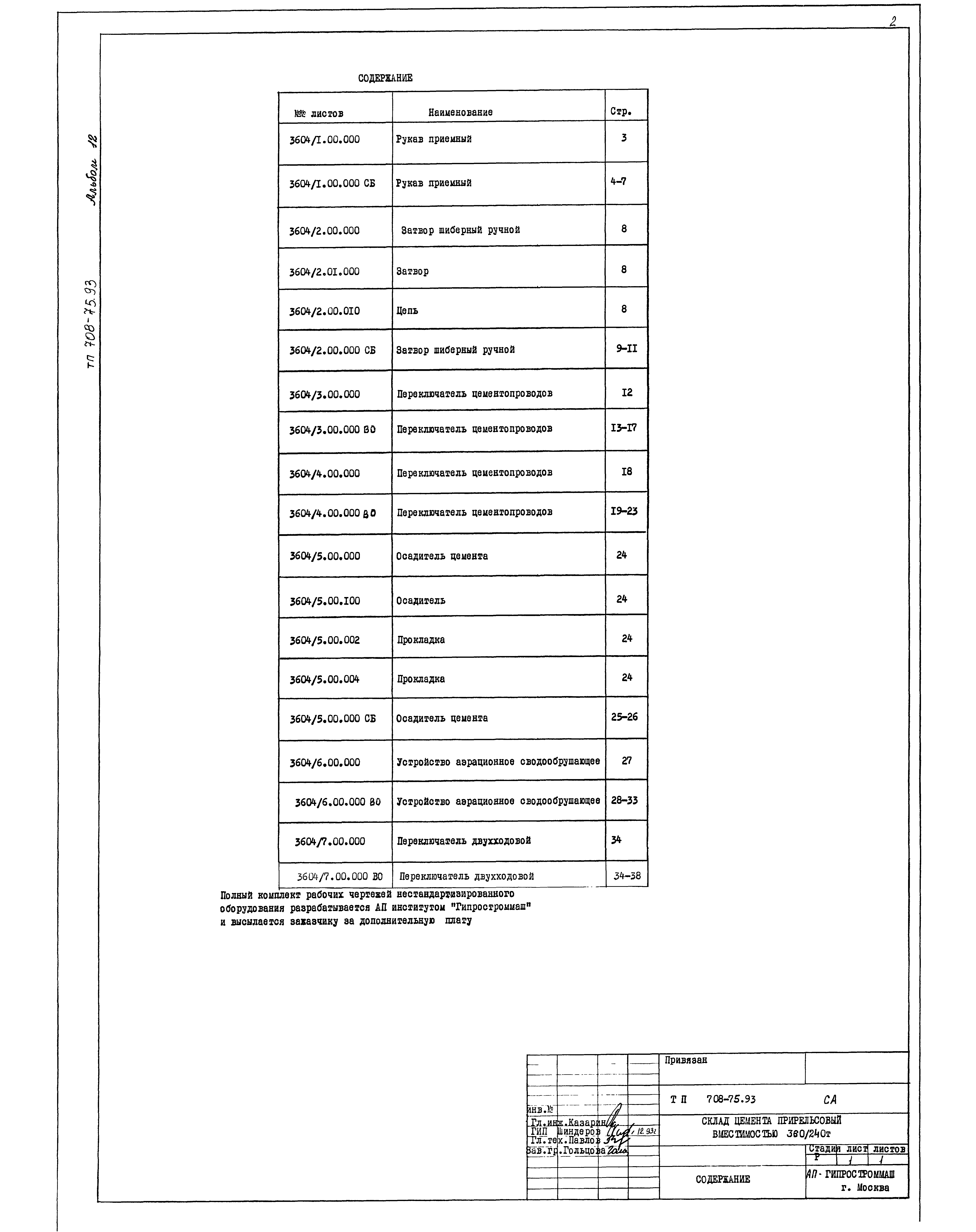 Типовой проект 708-75.93