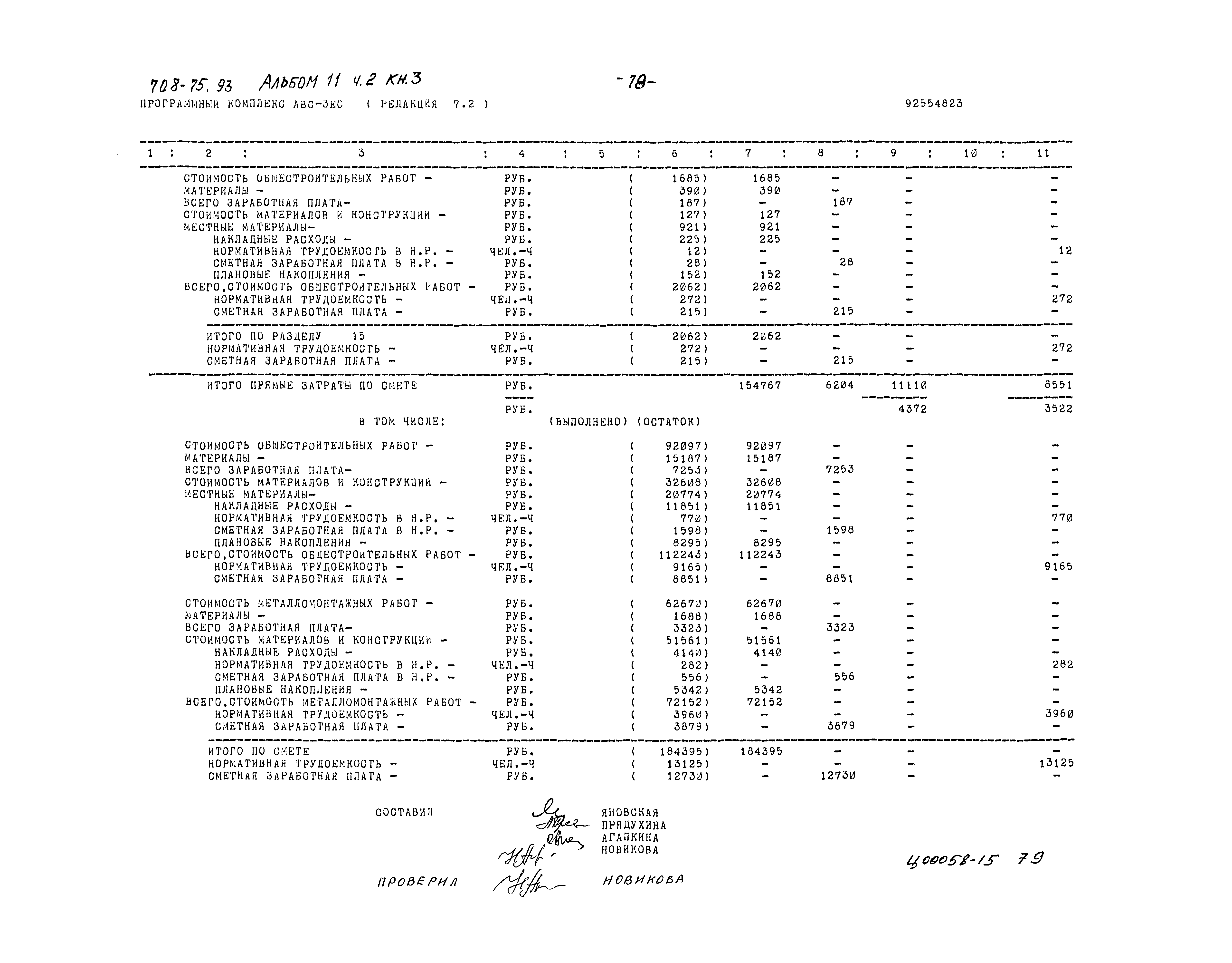 Типовой проект 708-75.93