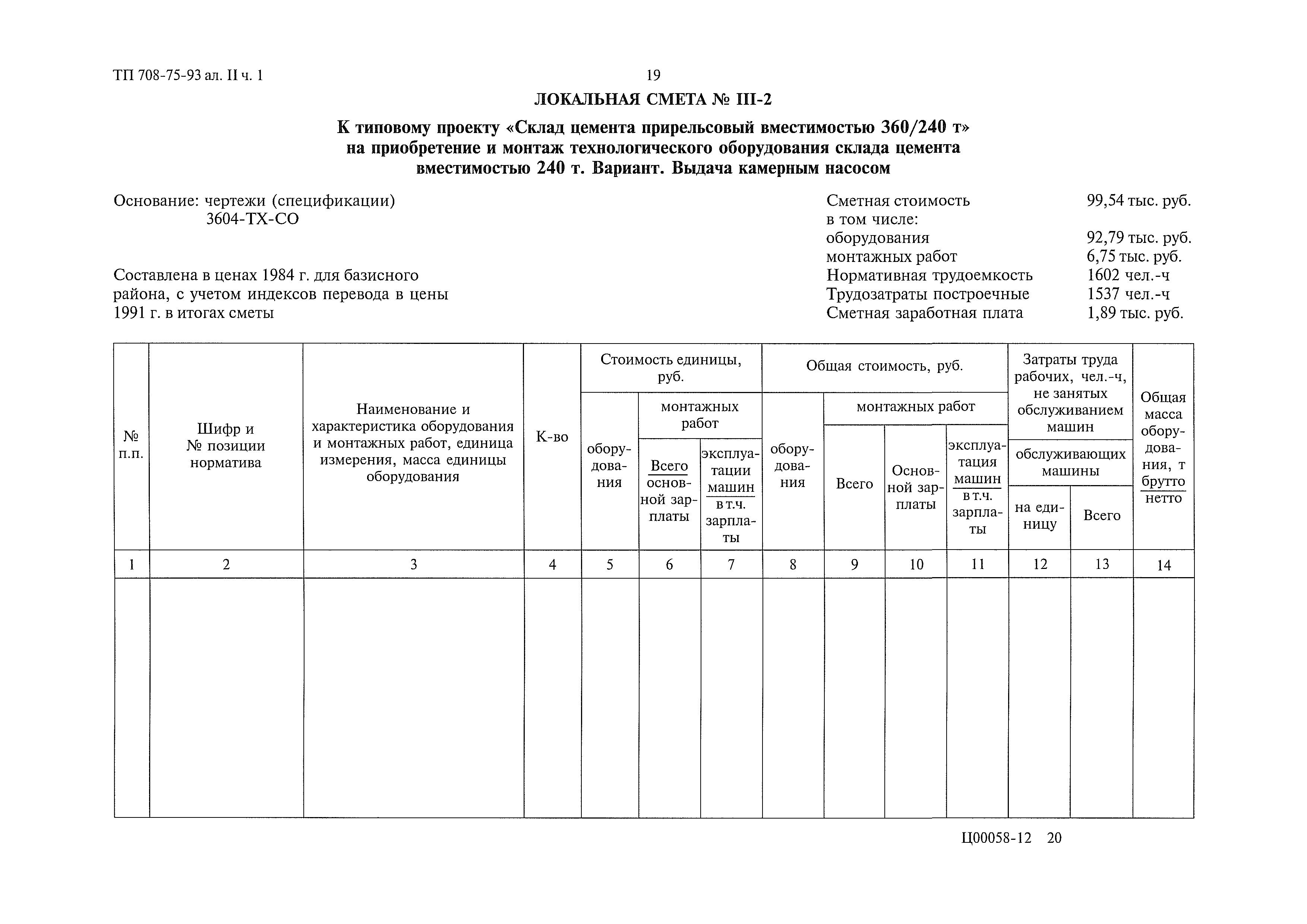 Типовой проект 708-75.93