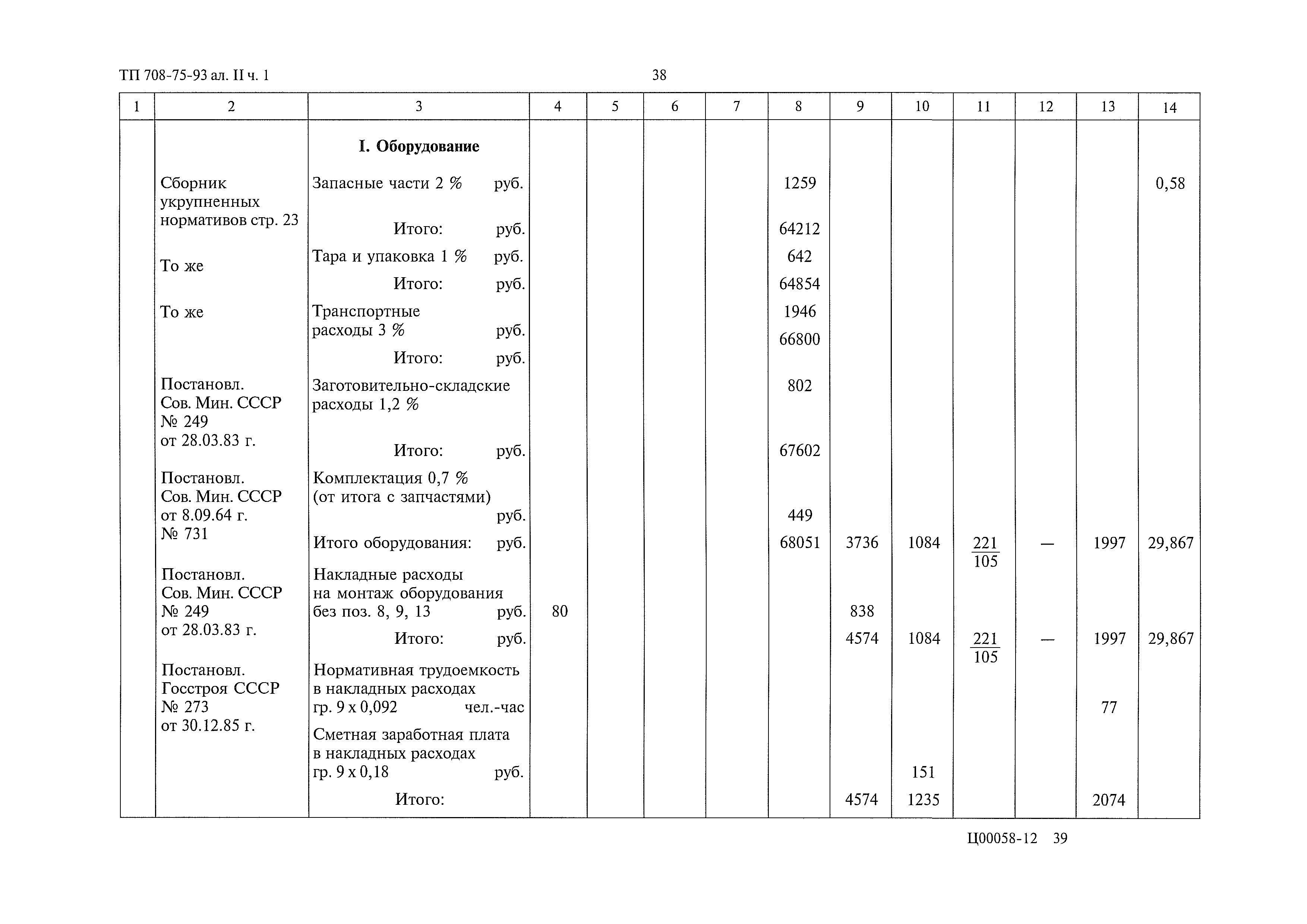 Типовой проект 708-75.93