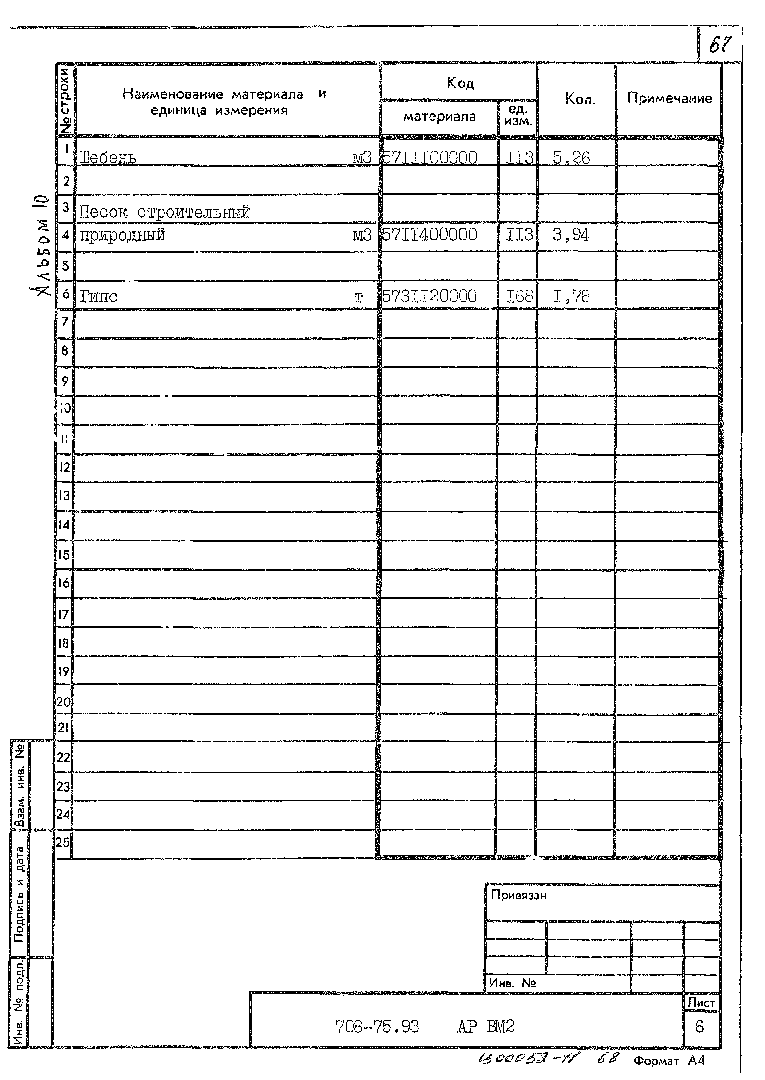 Типовой проект 708-75.93