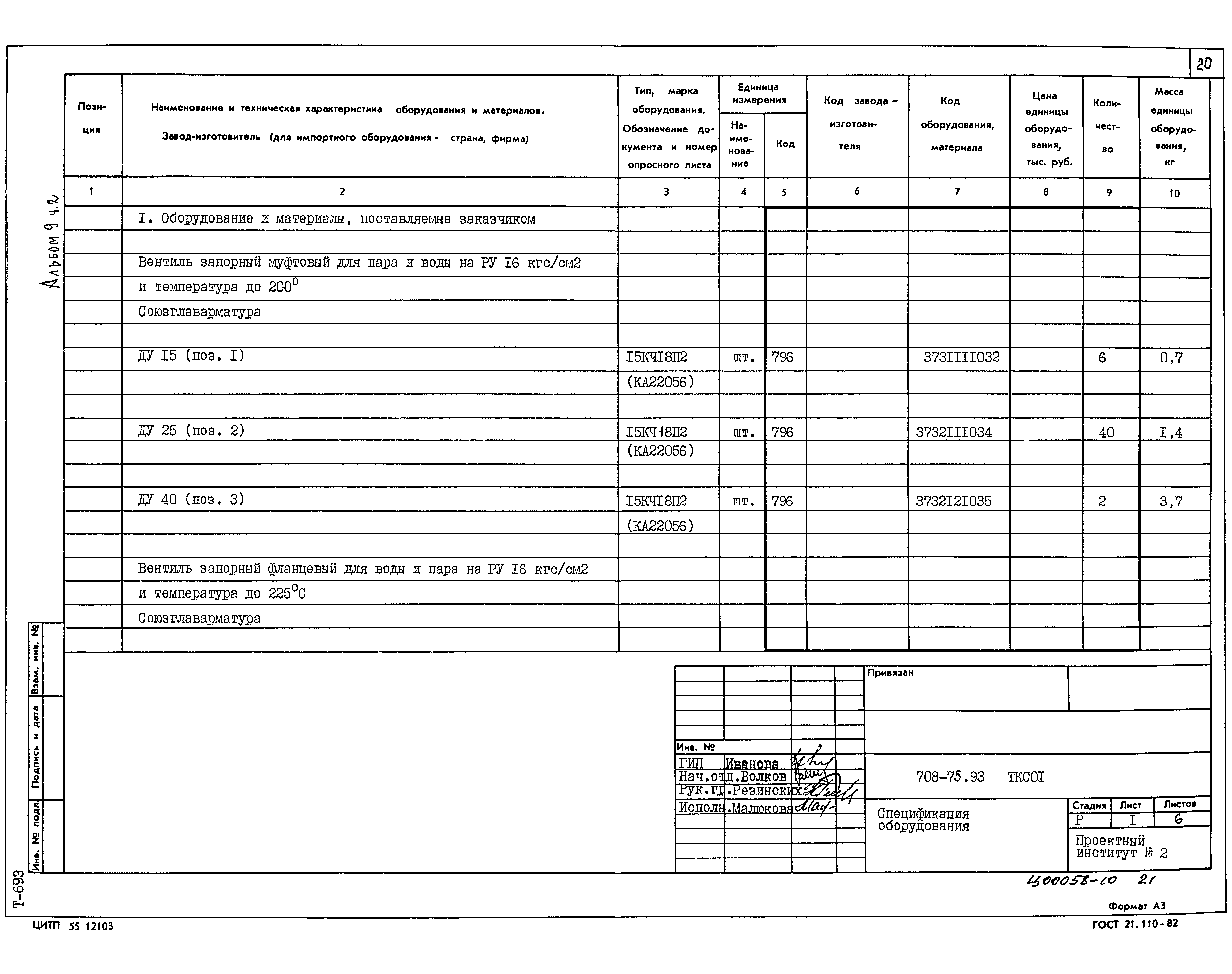 Типовой проект 708-75.93