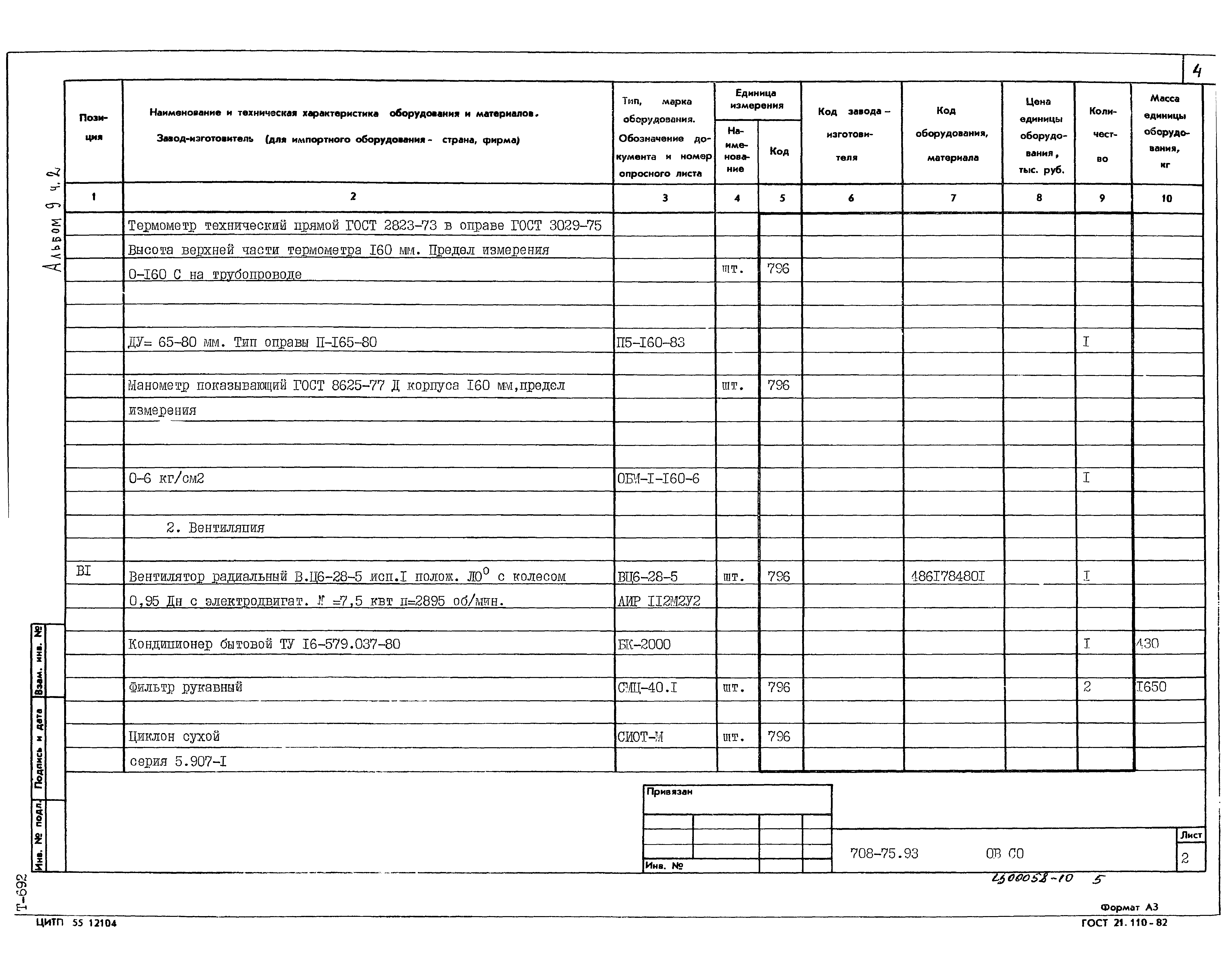 Типовой проект 708-75.93