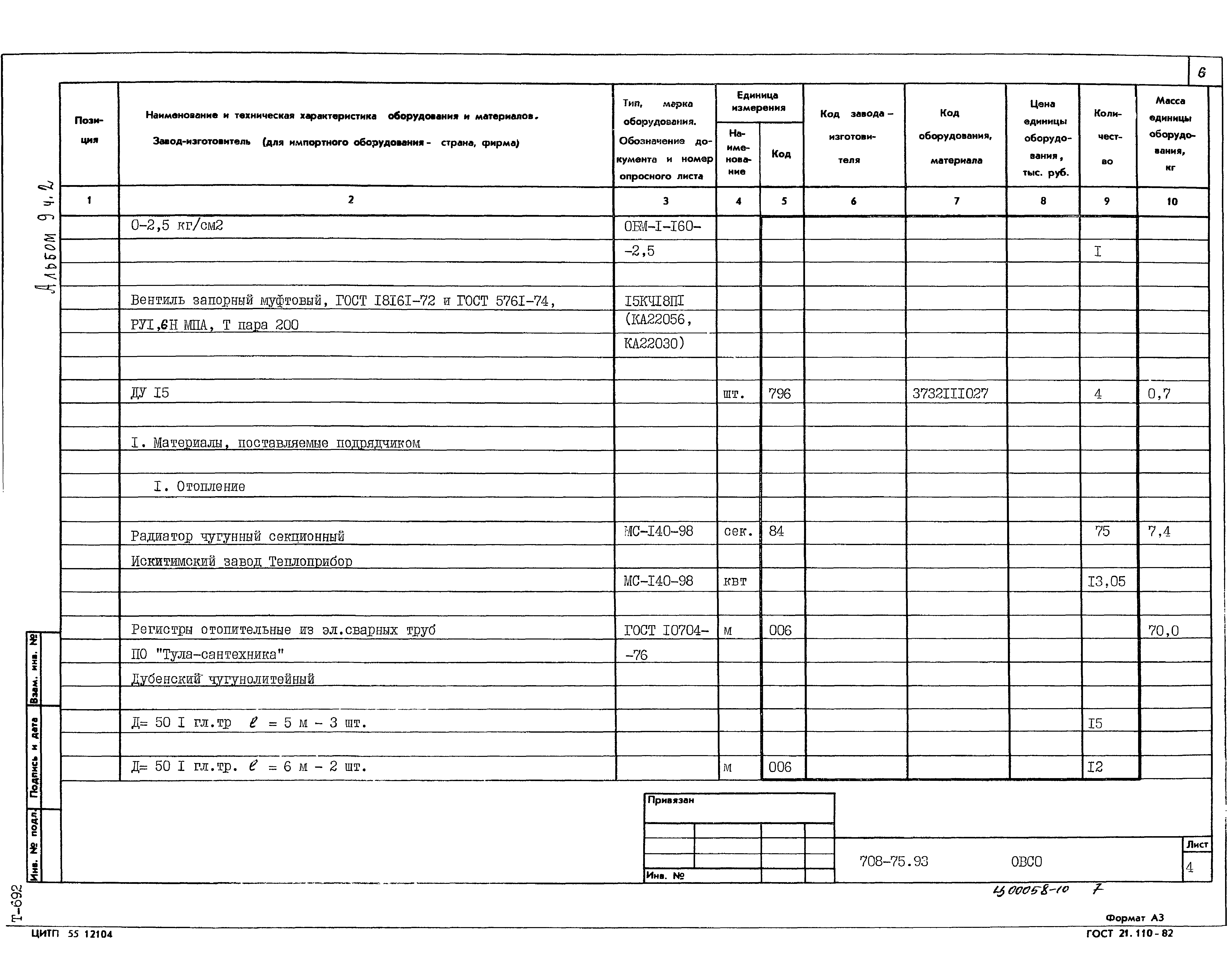 Типовой проект 708-75.93