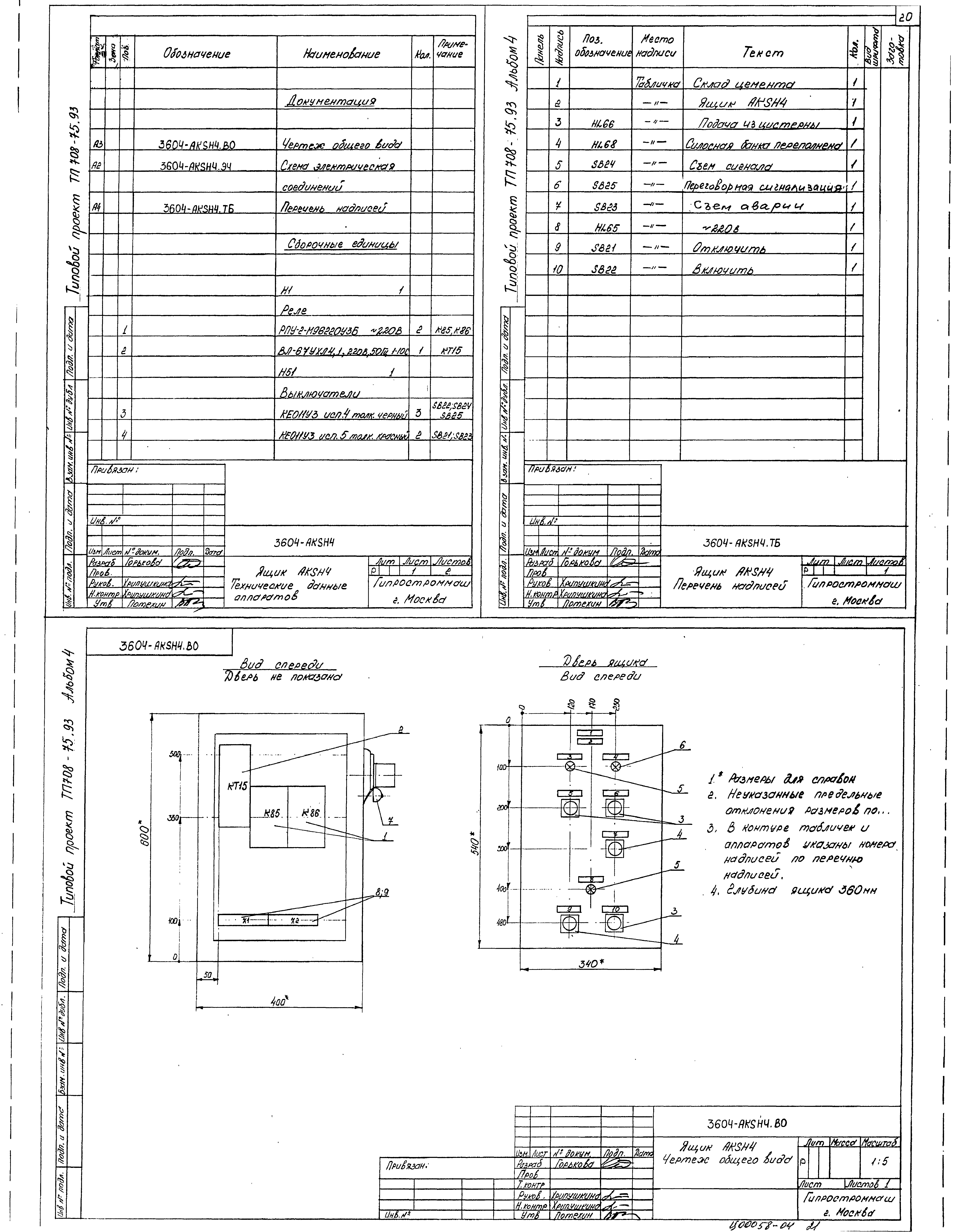 Типовой проект 708-75.93