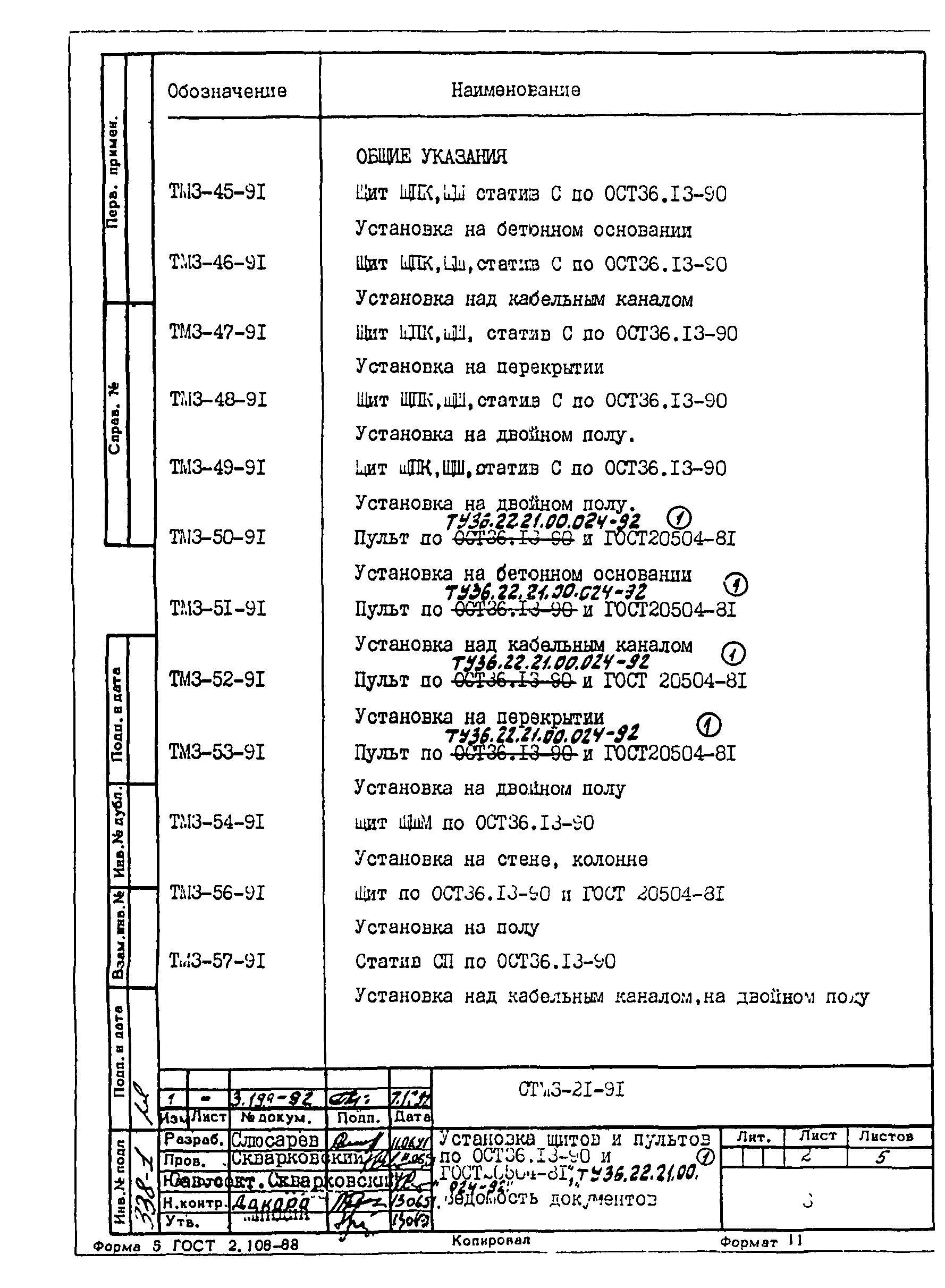 СТМ 3-21-91