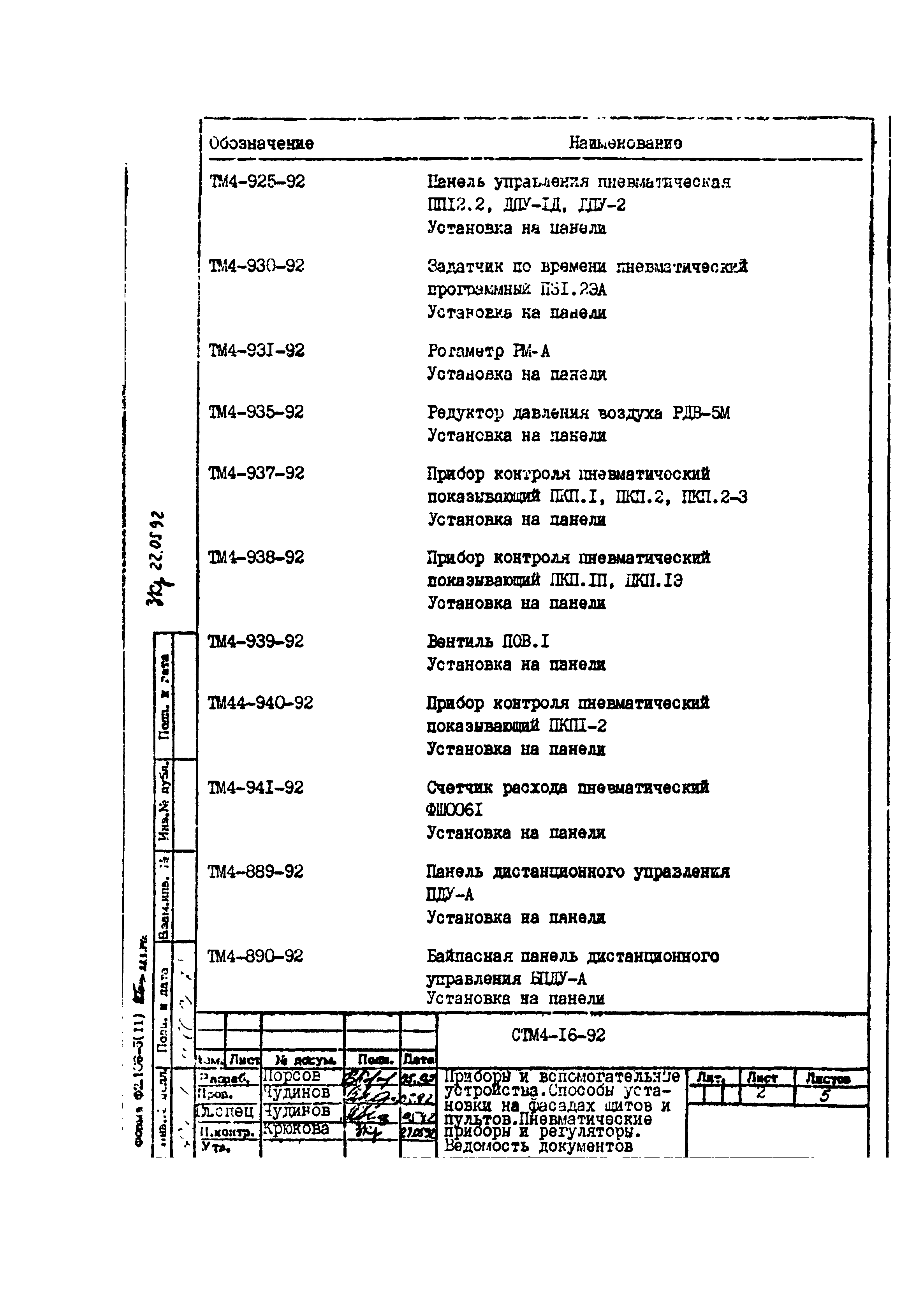 СТМ 4-16-92