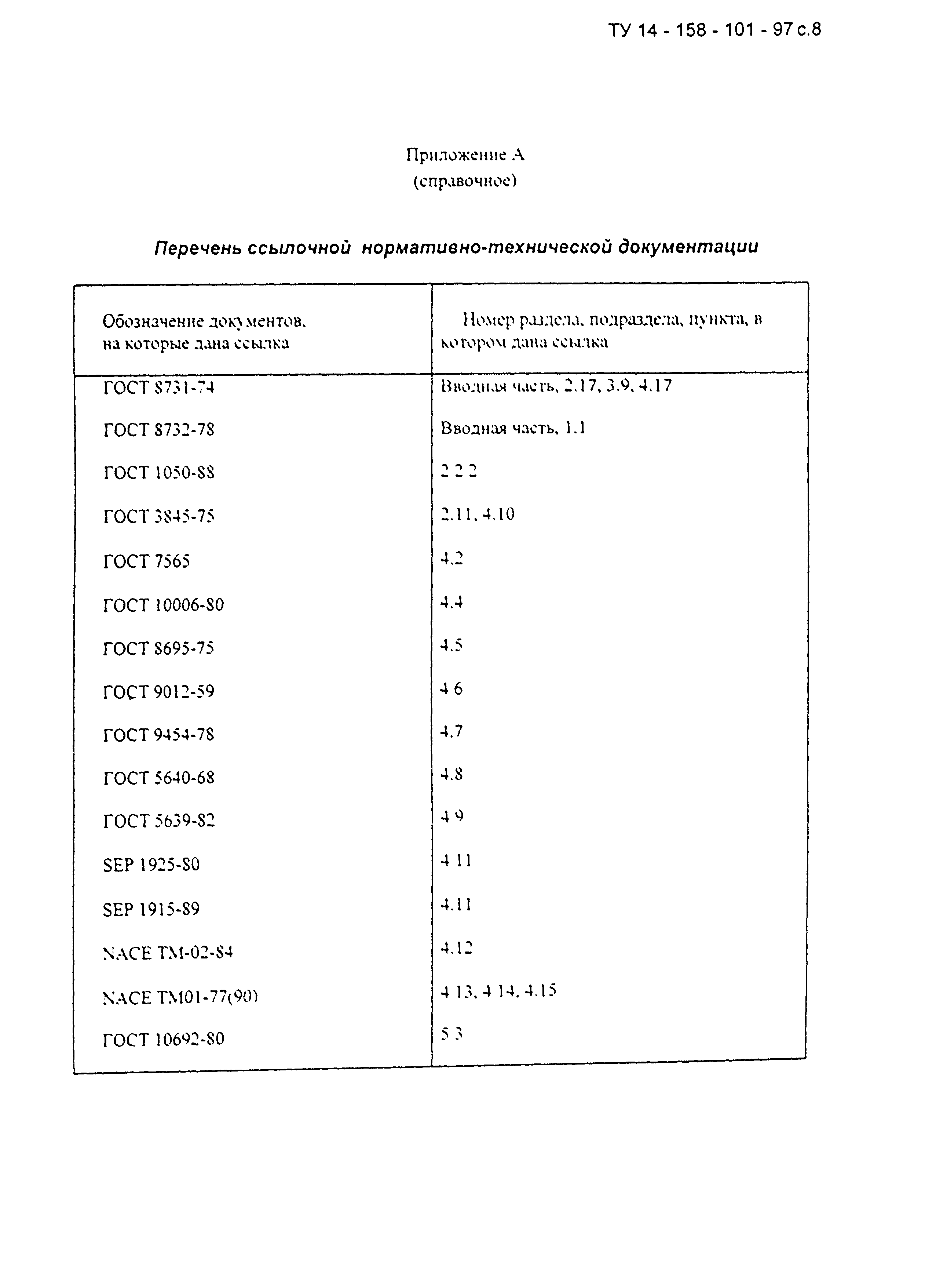 ТУ 14-158-101-97