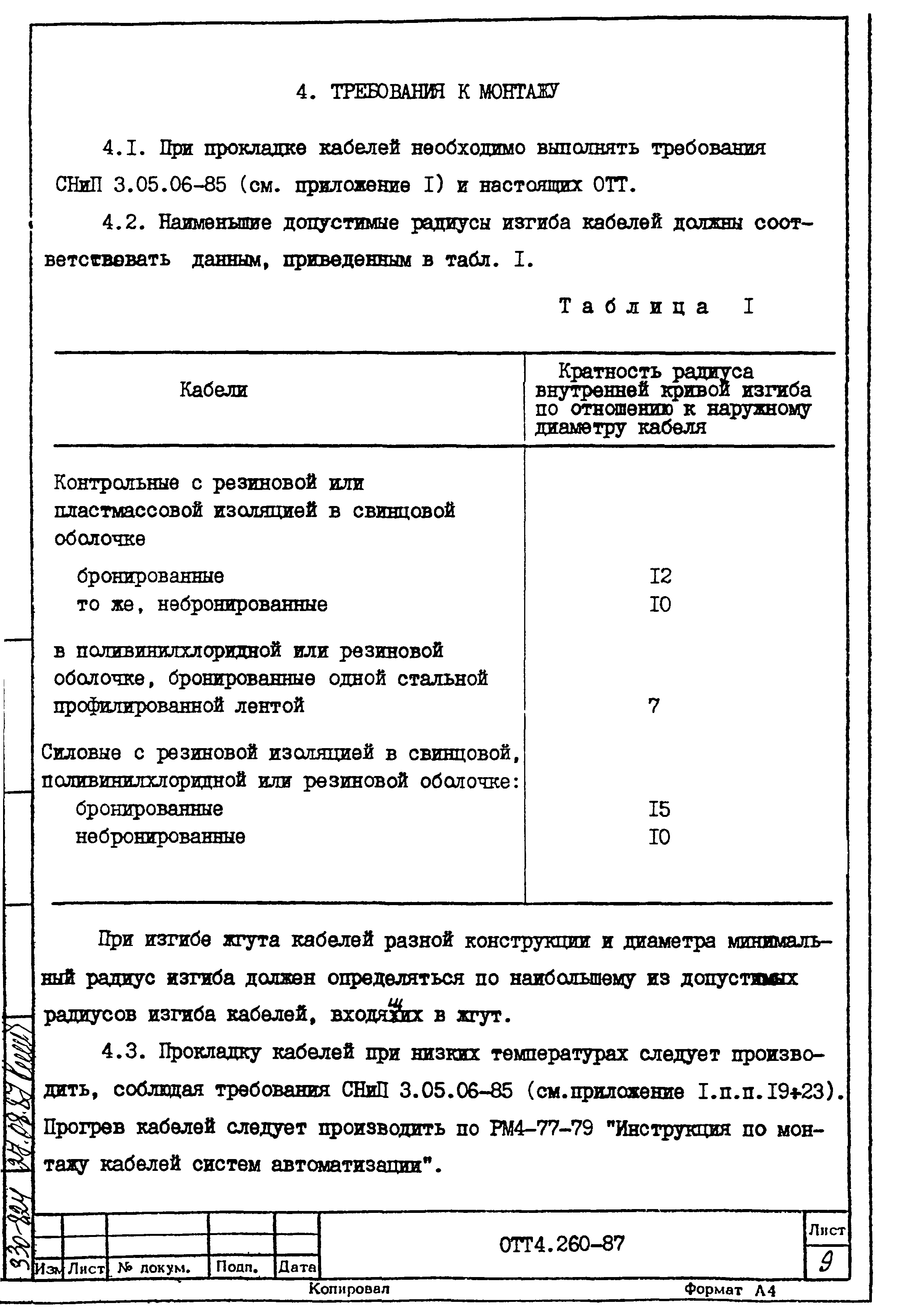 ОТТ 4.260-87