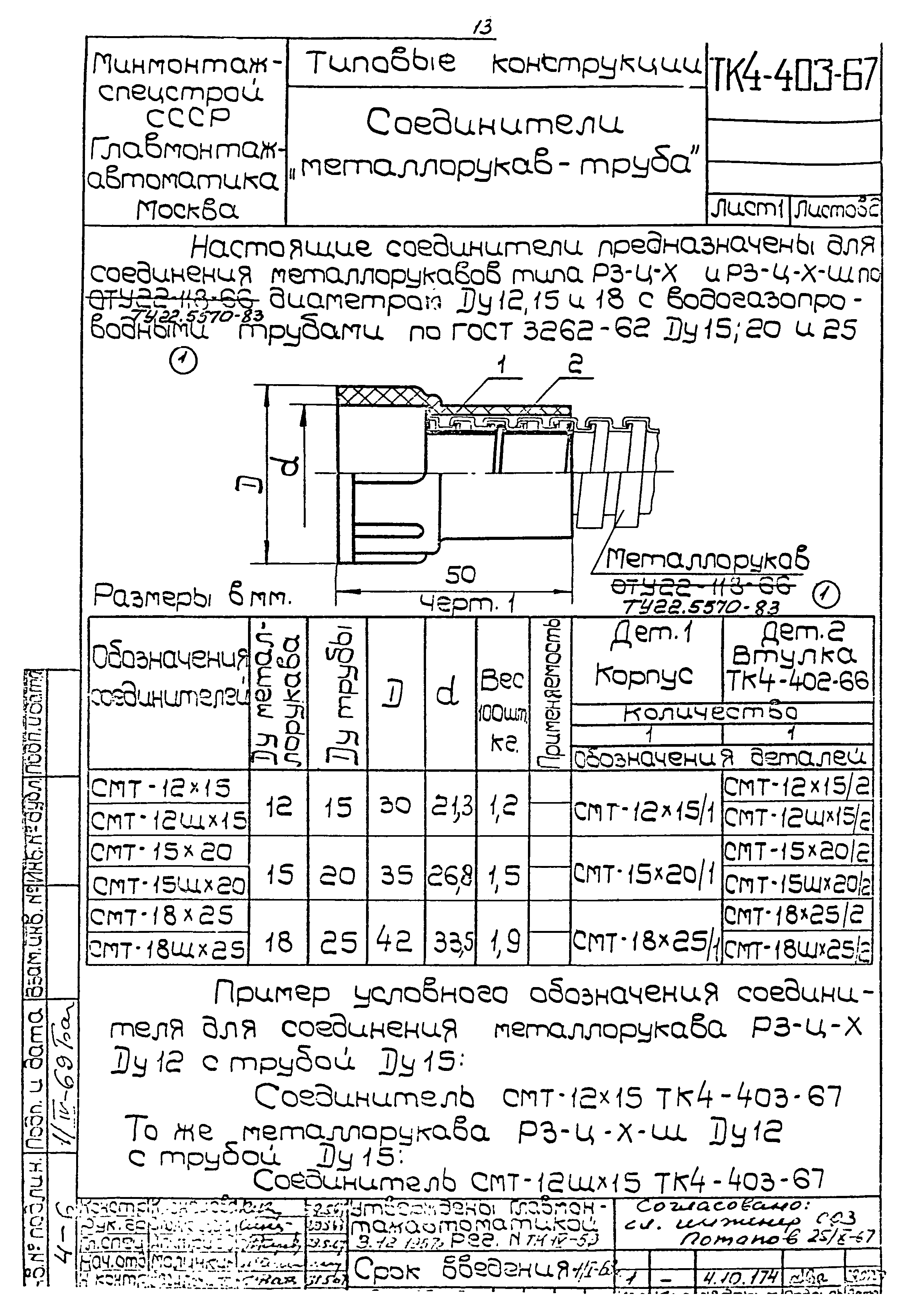 ТК 4-400-67 - 4-404-67