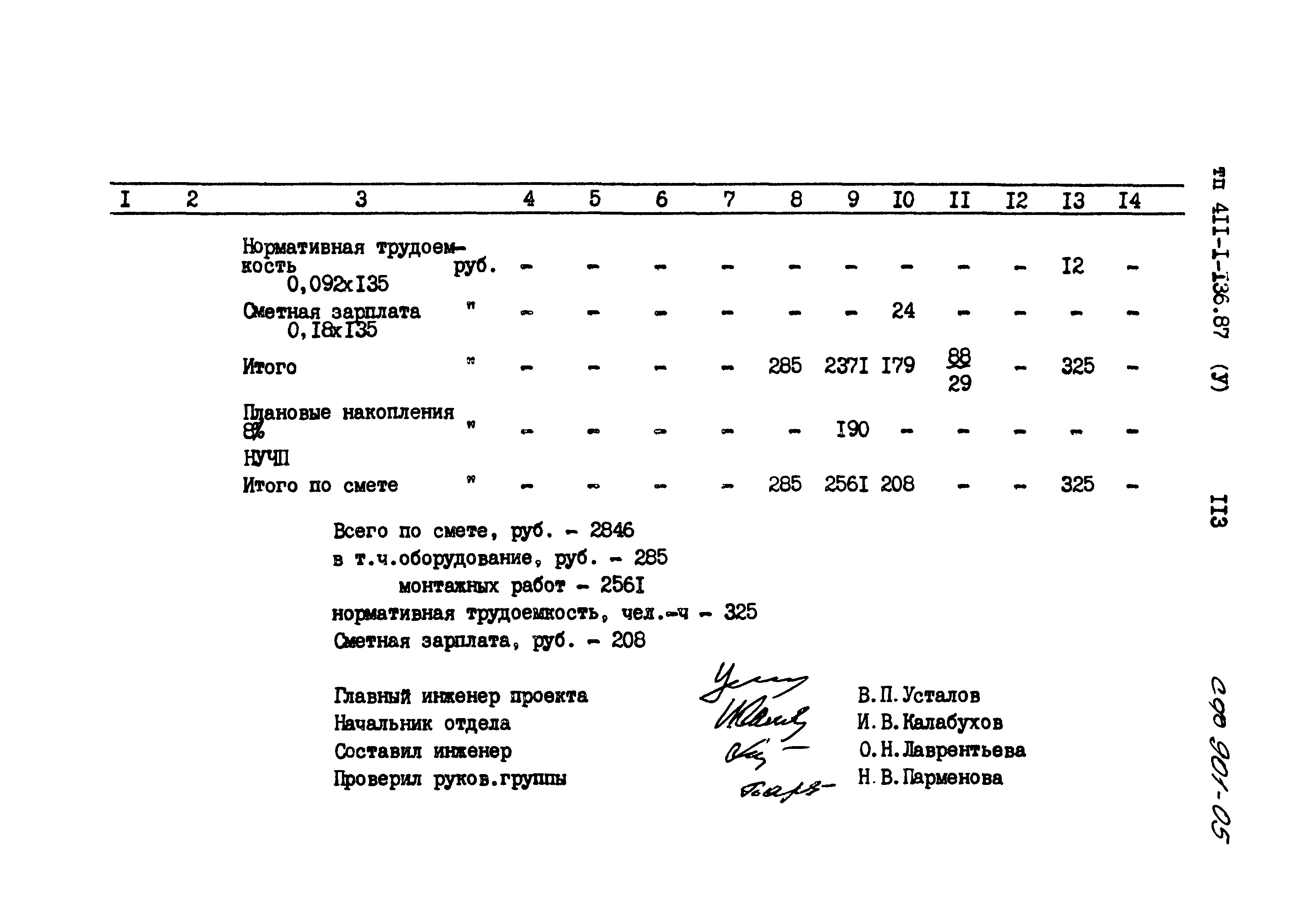 Типовой проект 411-1-136.87