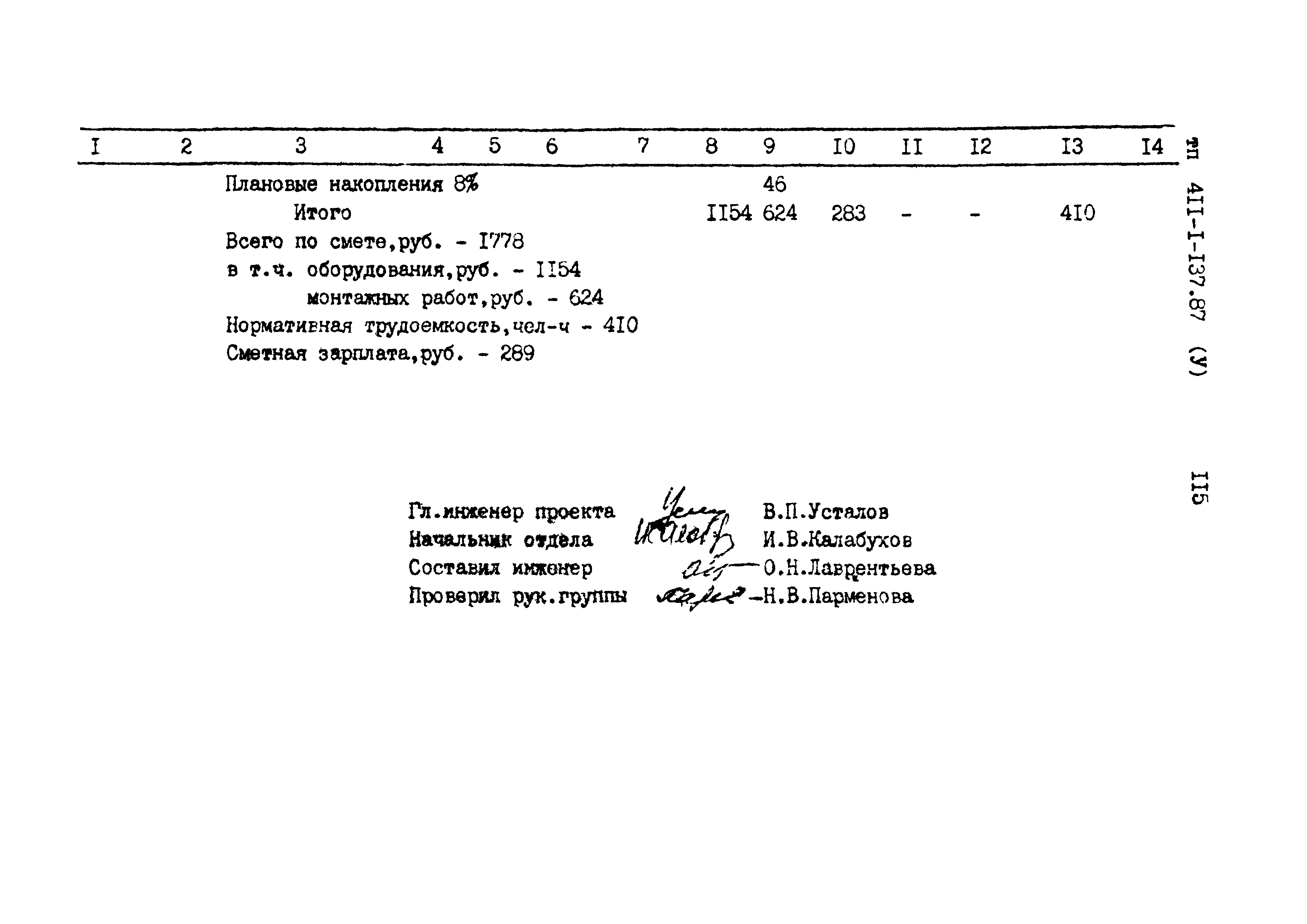 Типовой проект 411-1-137.87