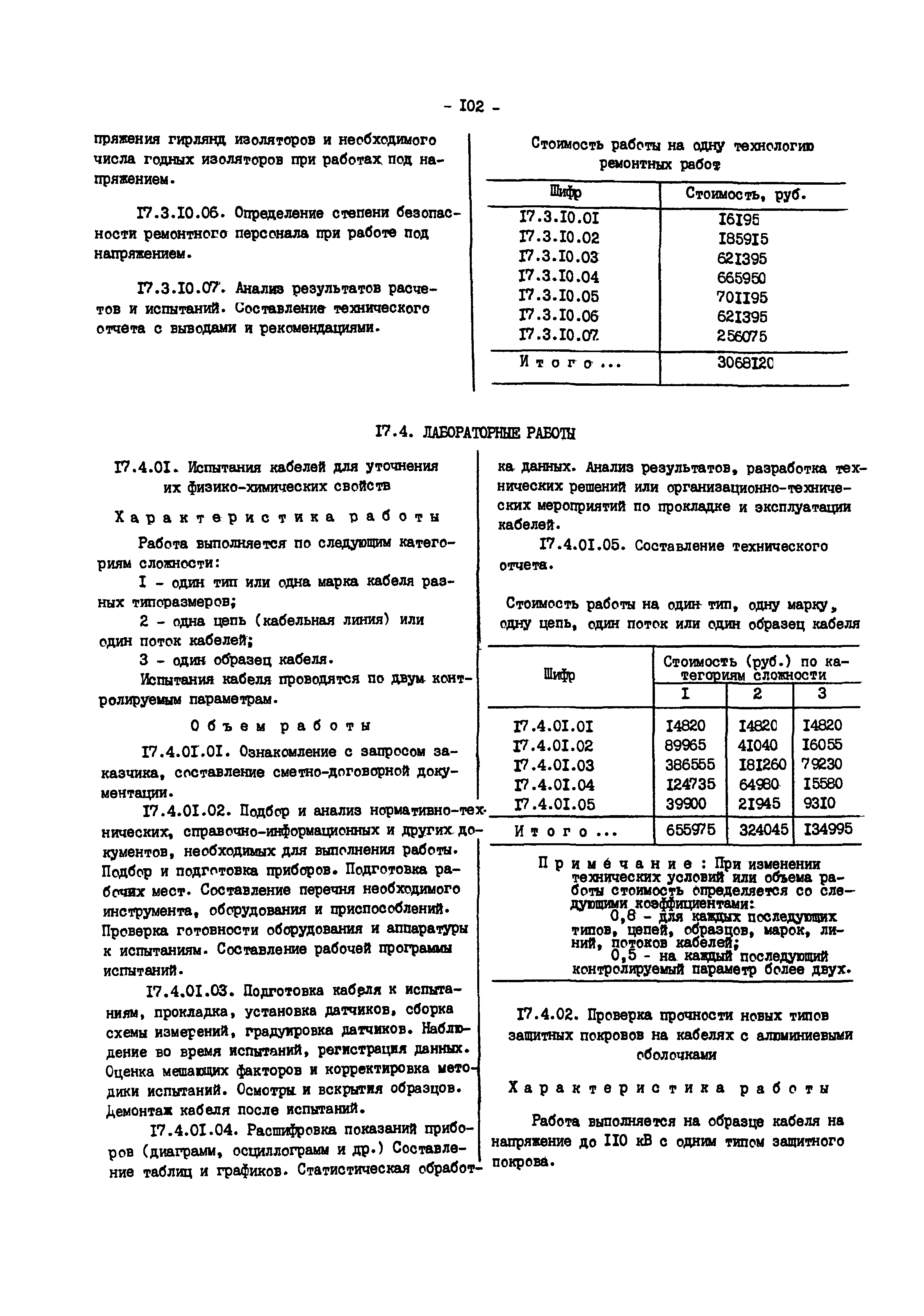 Прейскурант