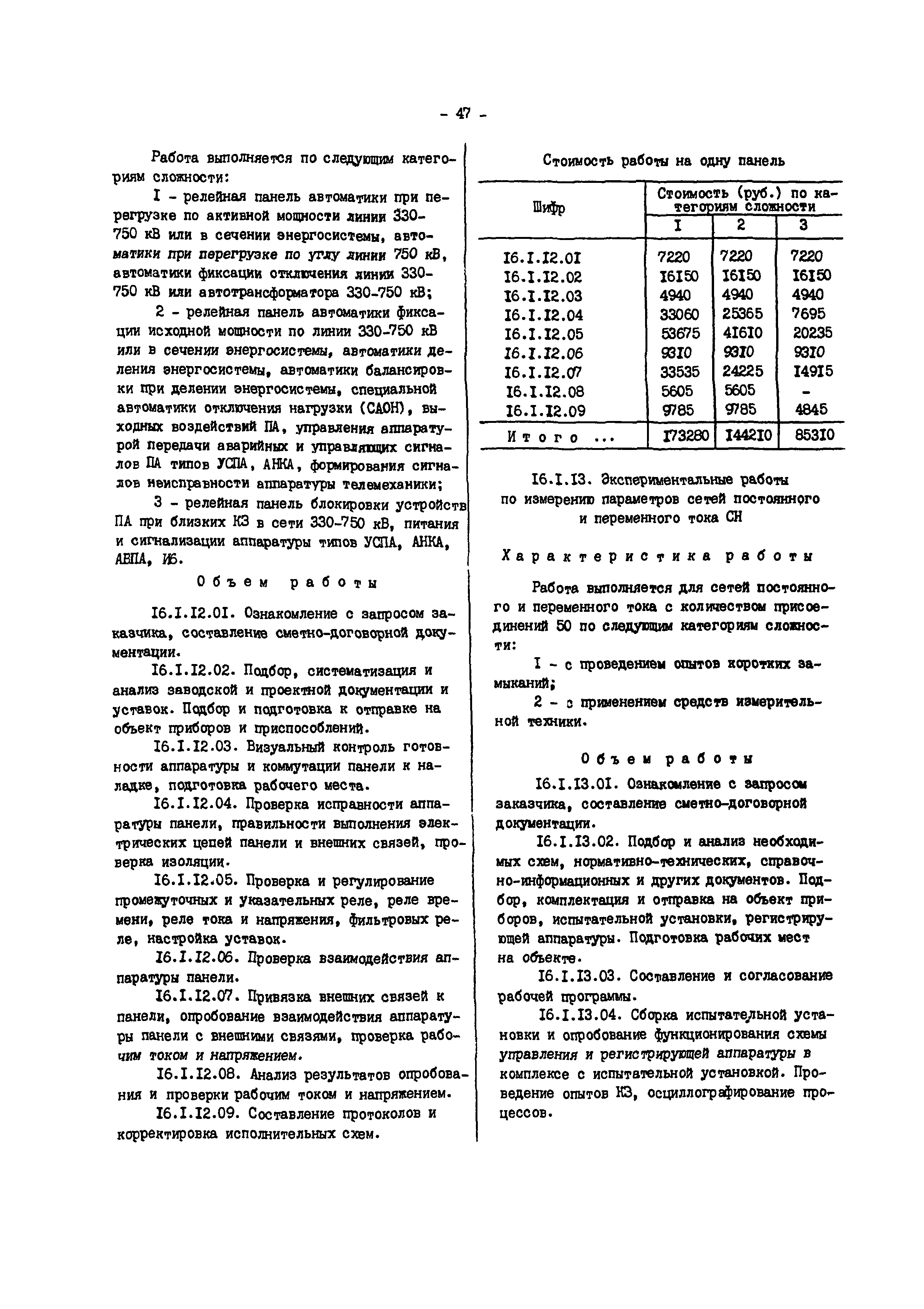 Прейскурант 