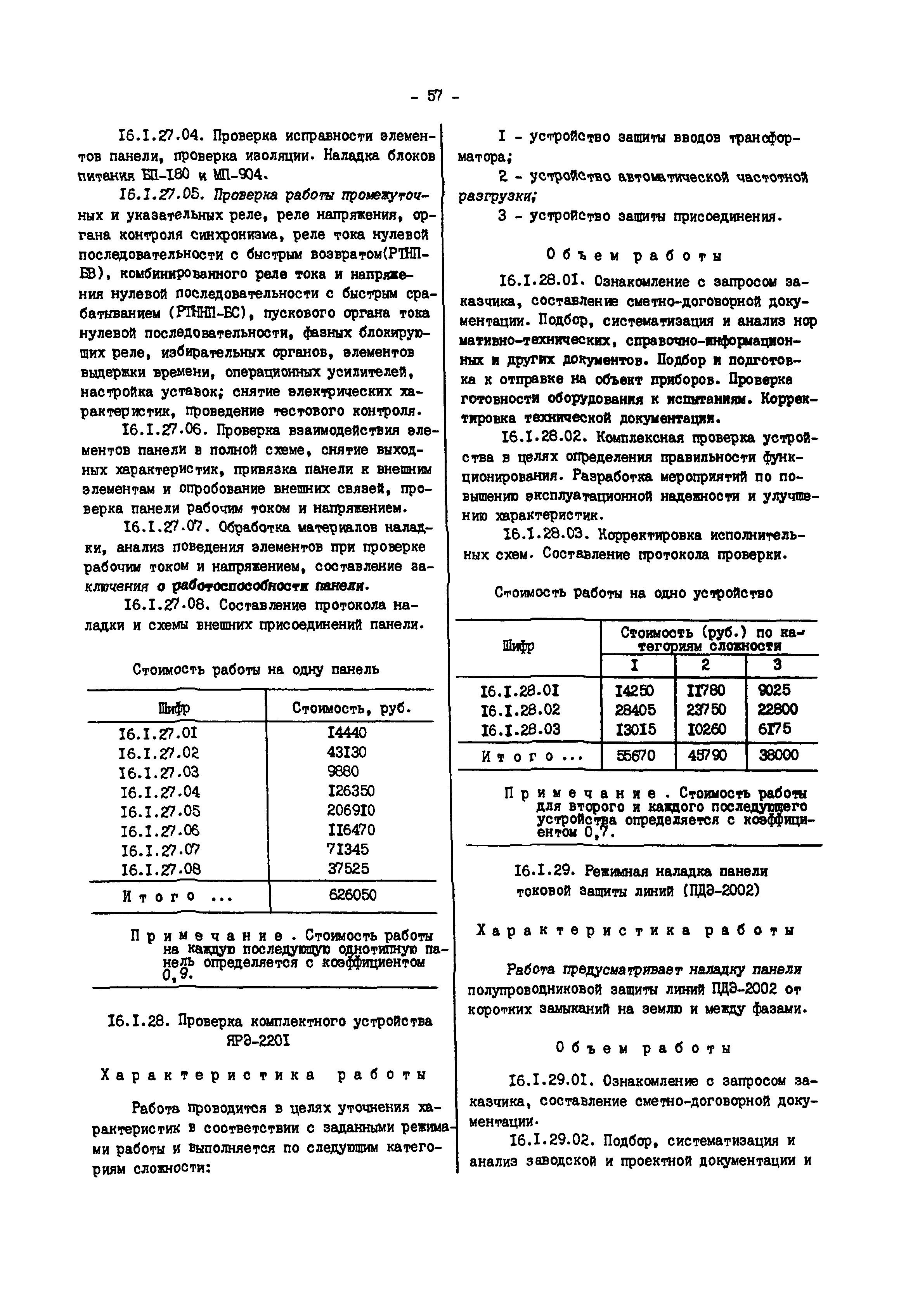 Прейскурант 