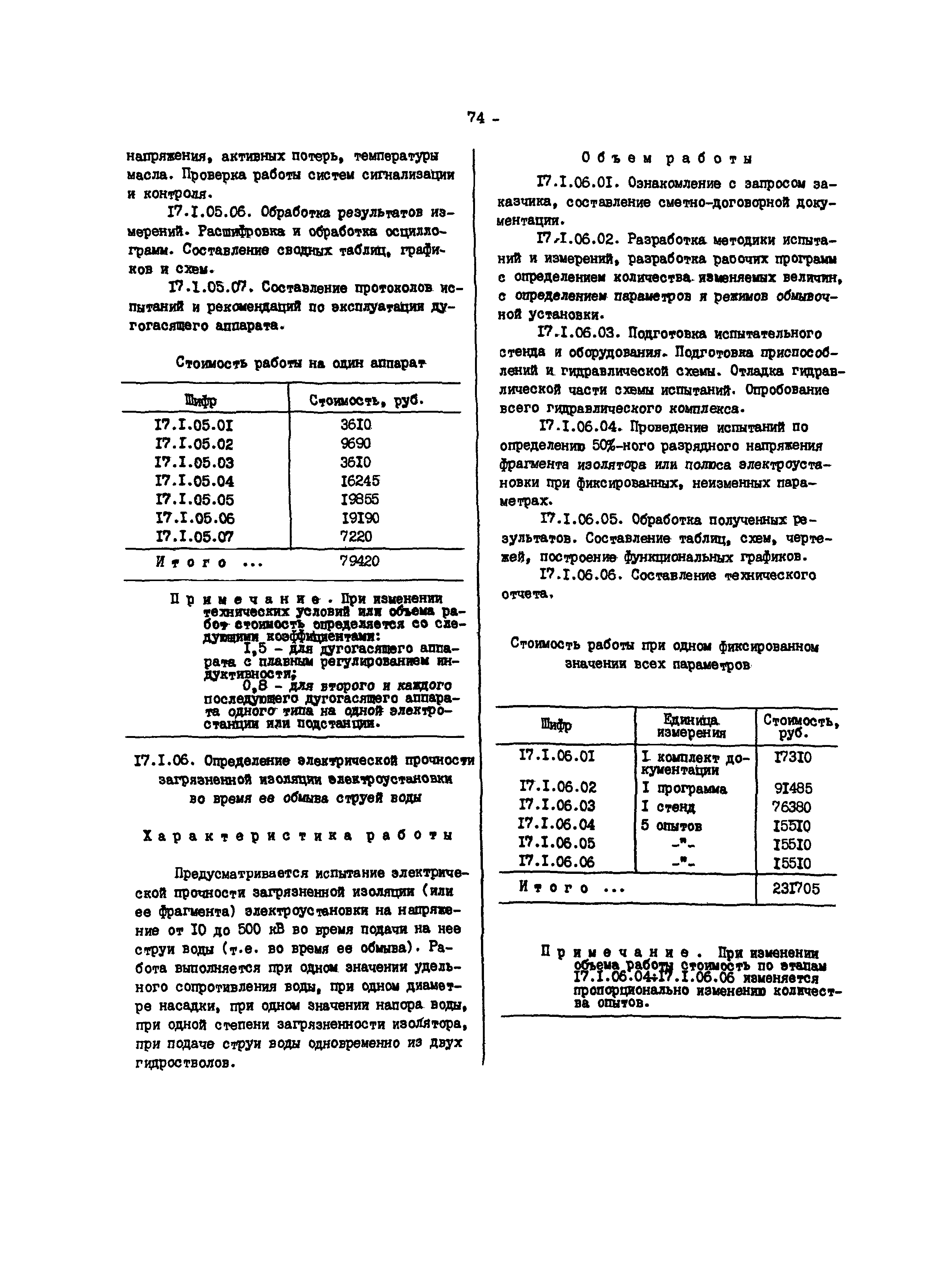 Прейскурант 