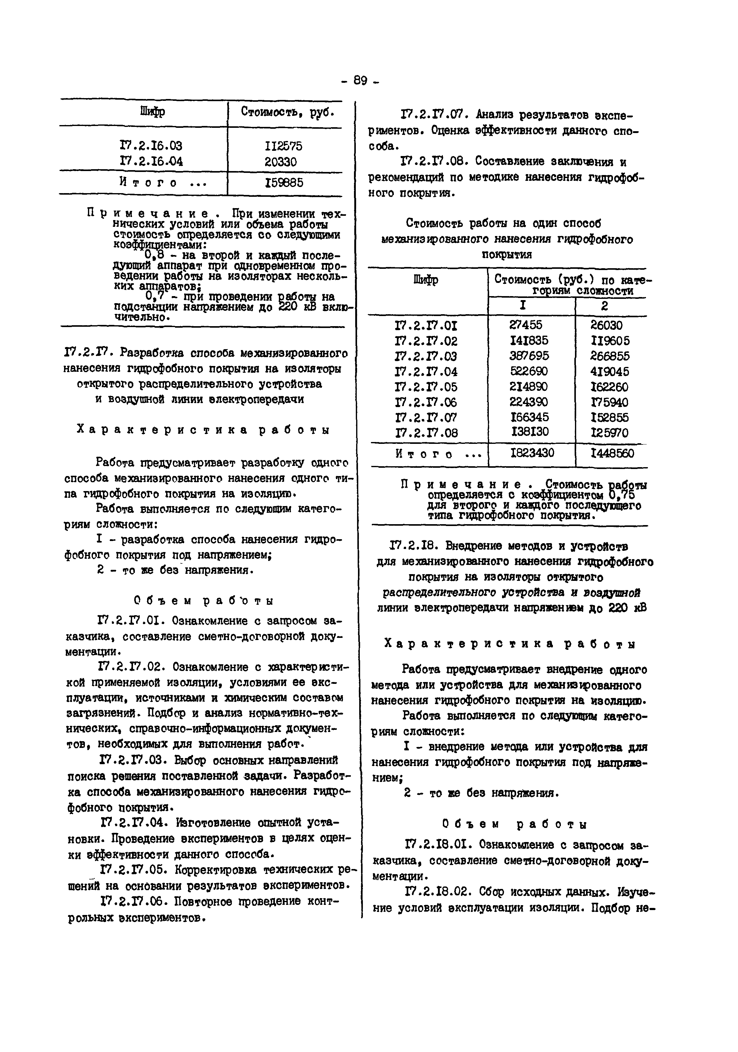 Прейскурант 