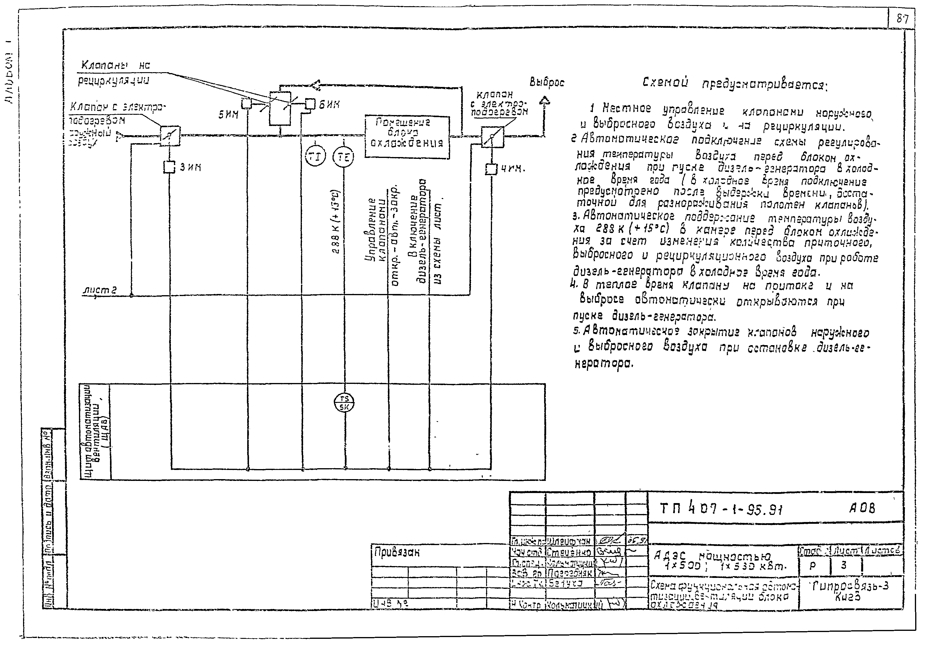 Типовой проект 407-1-95.91