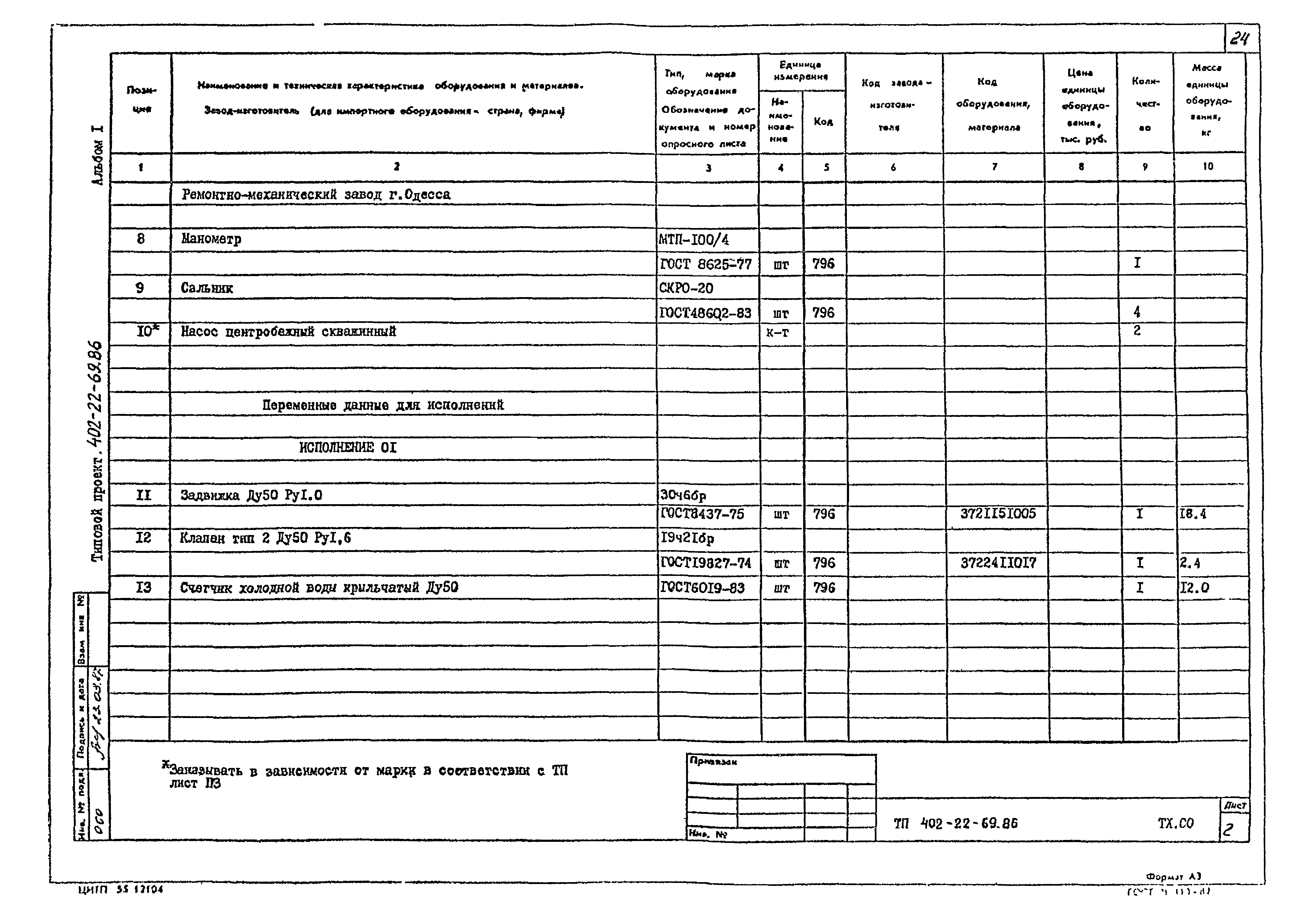 Типовой проект 402-22-69.86