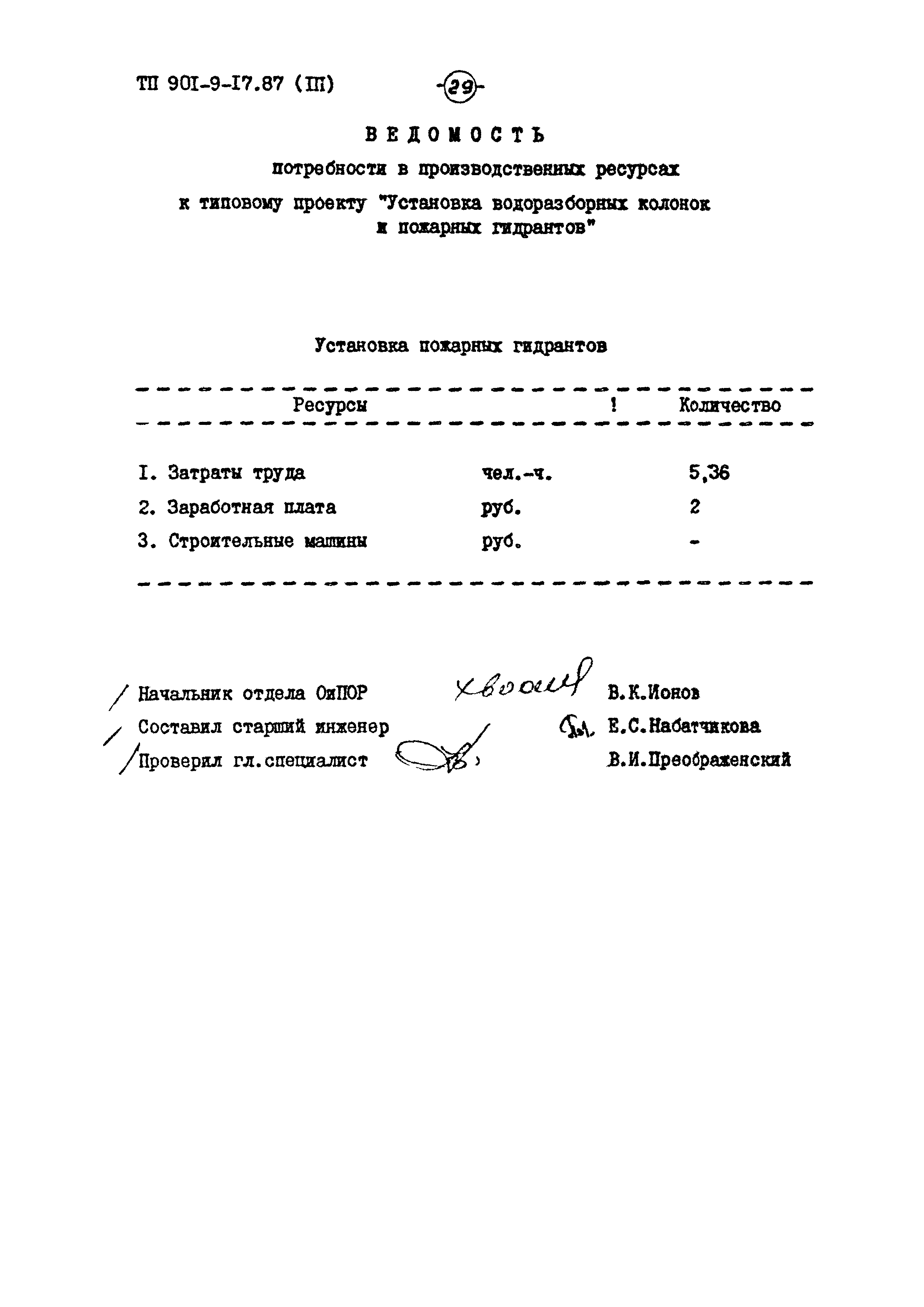 Типовой проект 901-9-17.87