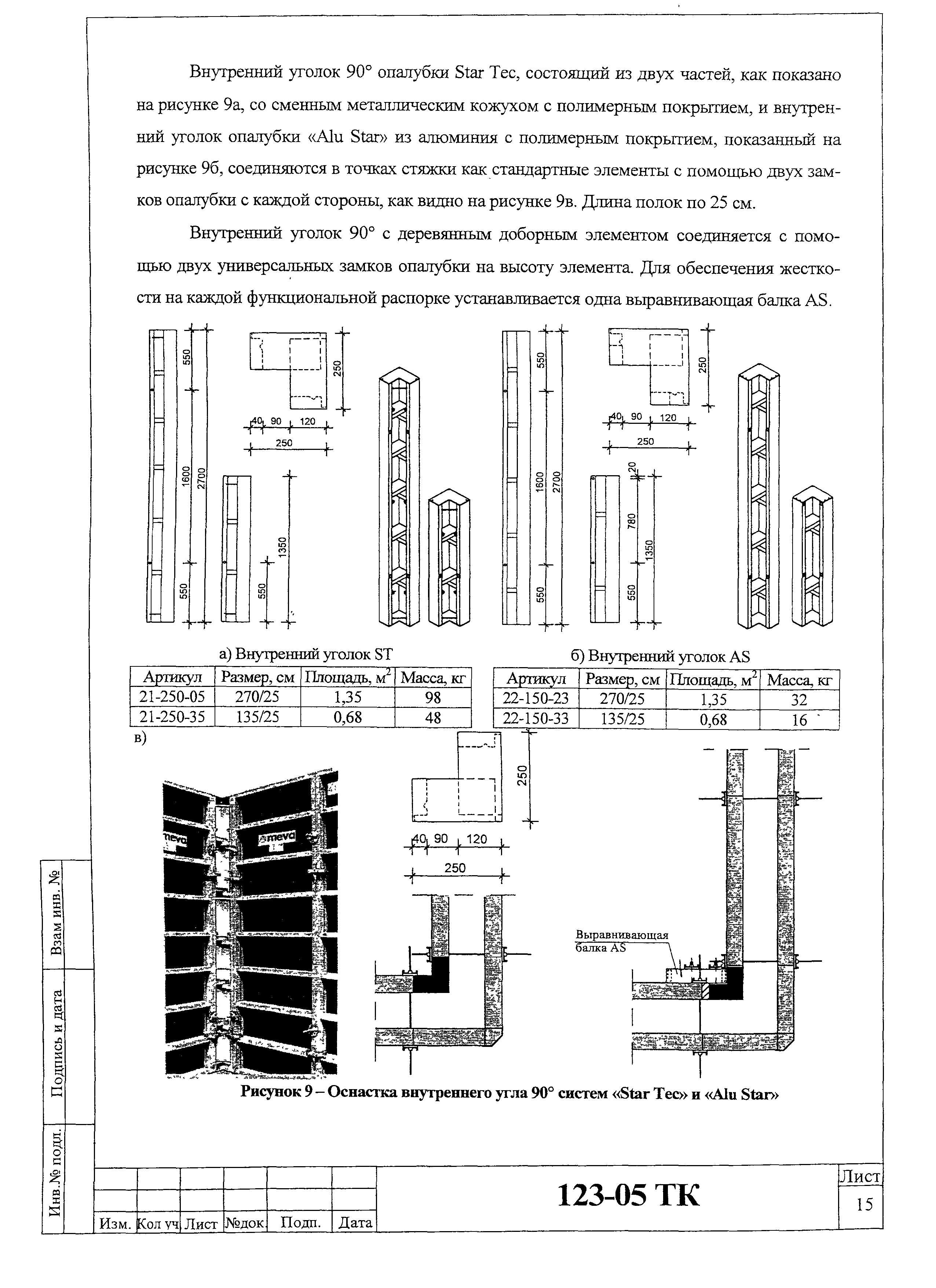 Технологическая карта 123-05 ТК