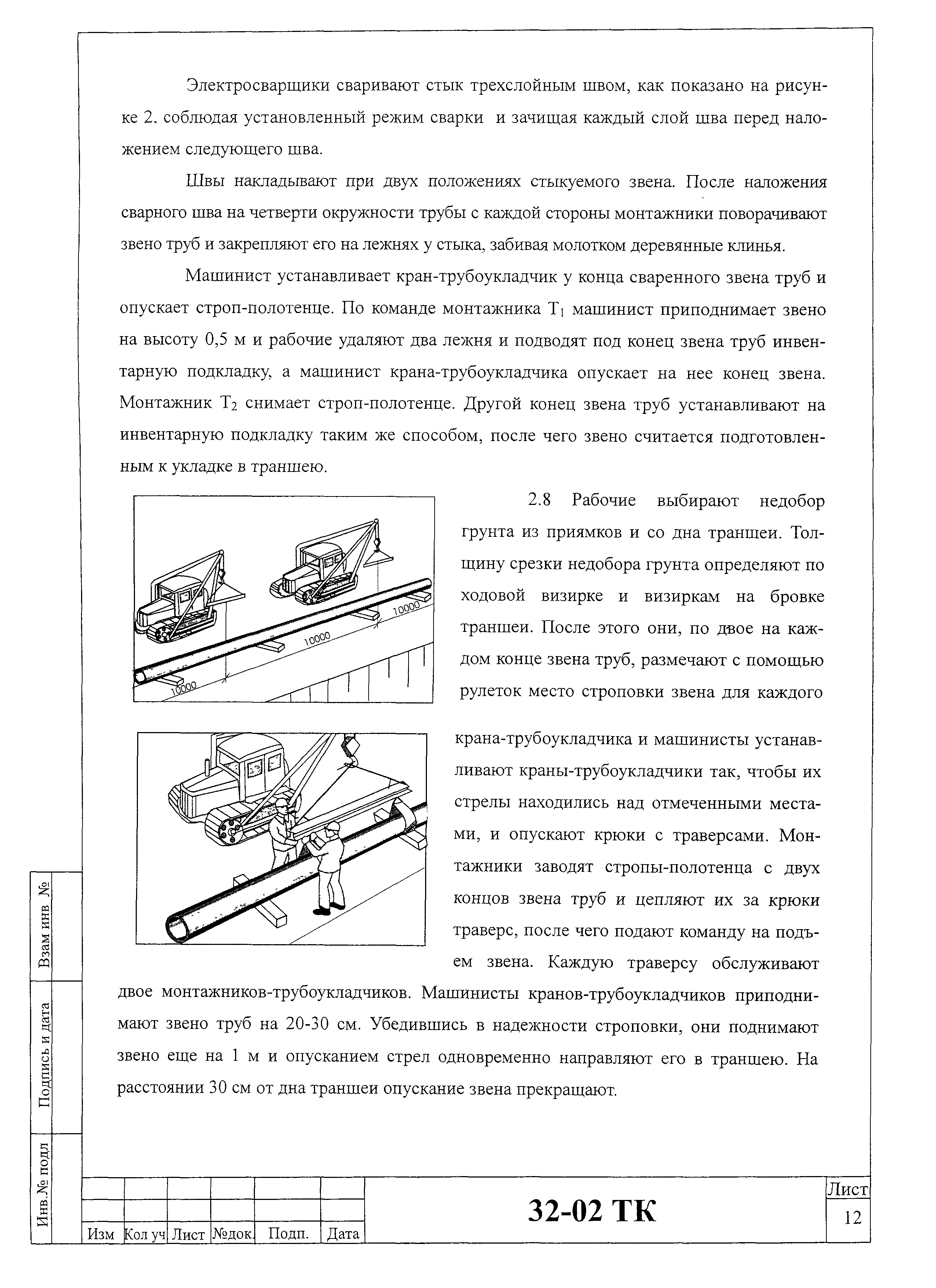 Технологическая карта 32-02 ТК