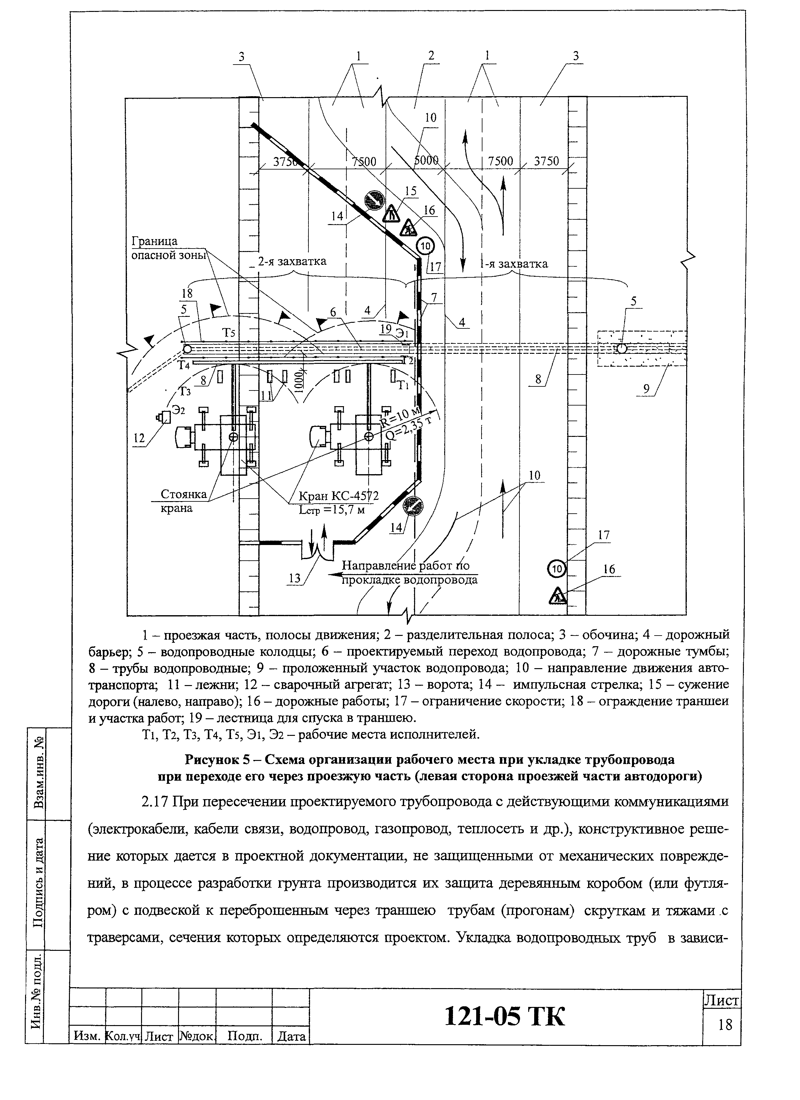 Технологическая карта 121-05 ТК