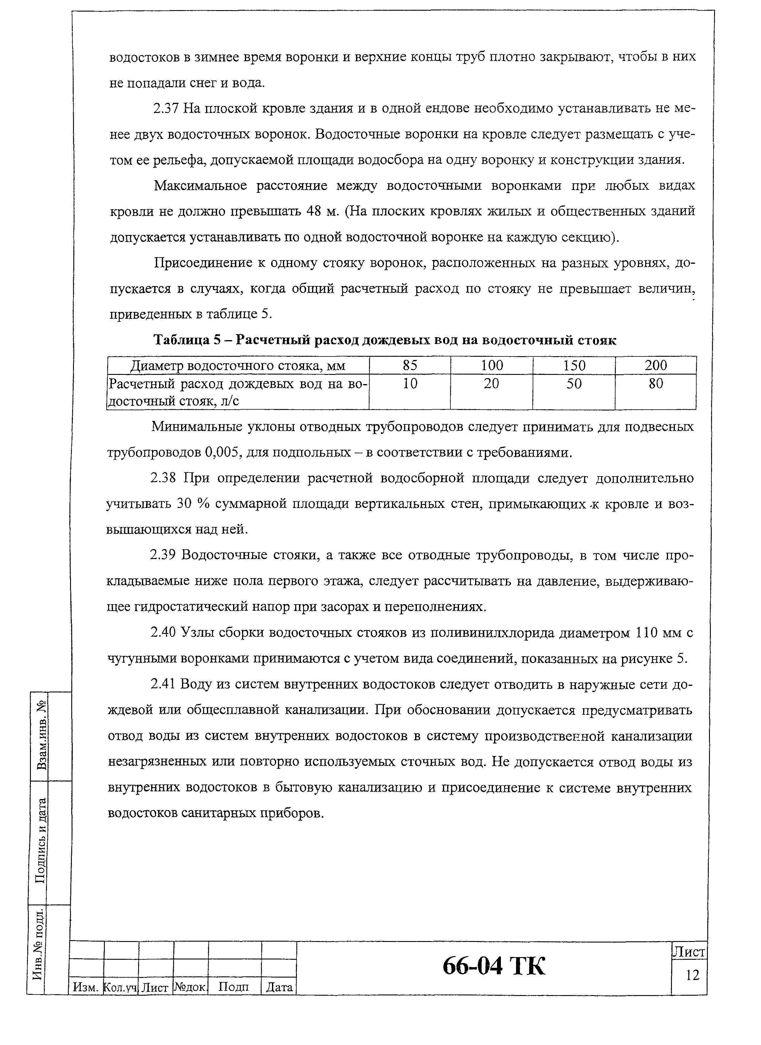 Технологическая карта 66-04 ТК