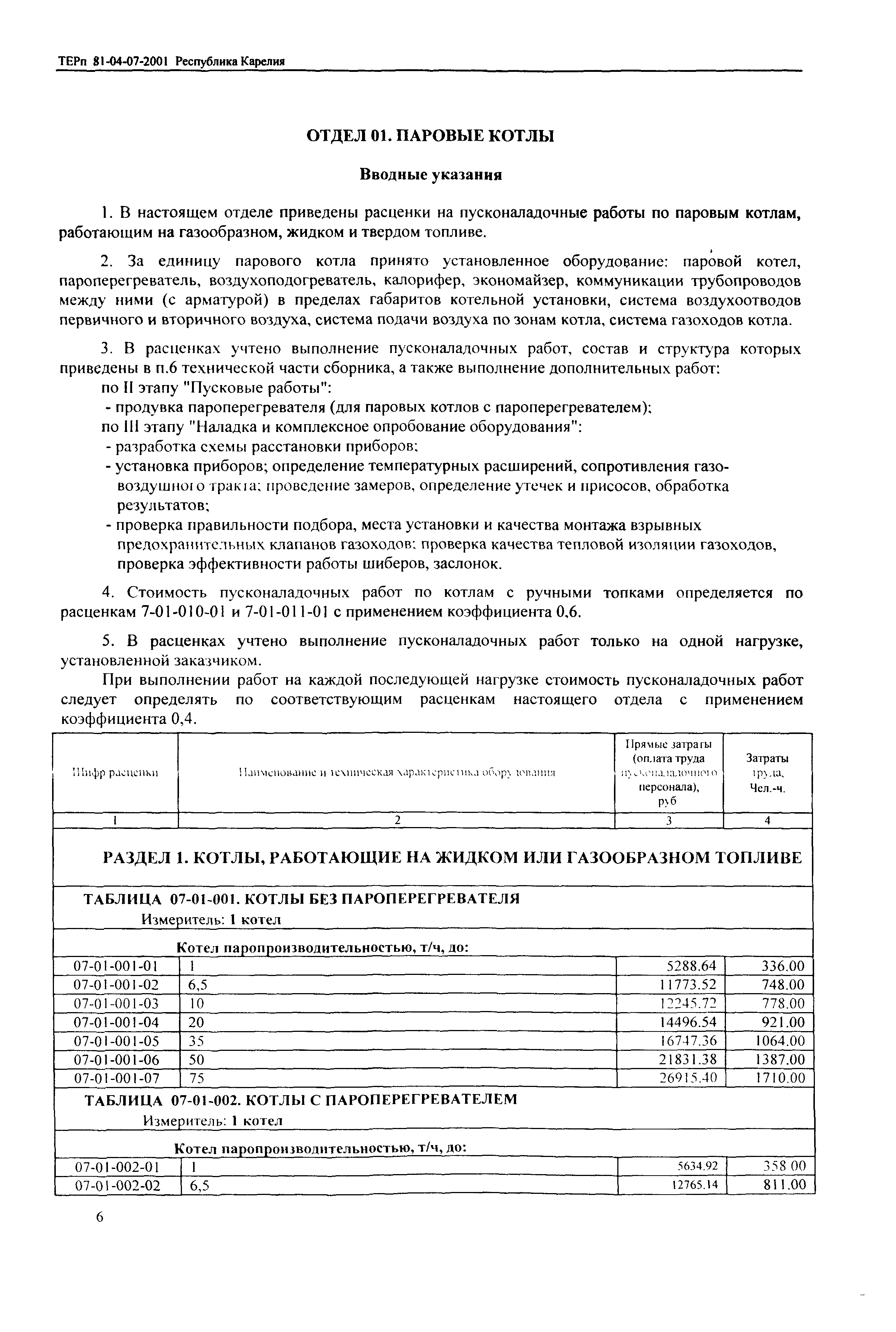 ТЕРп Республика Карелия 2001-07