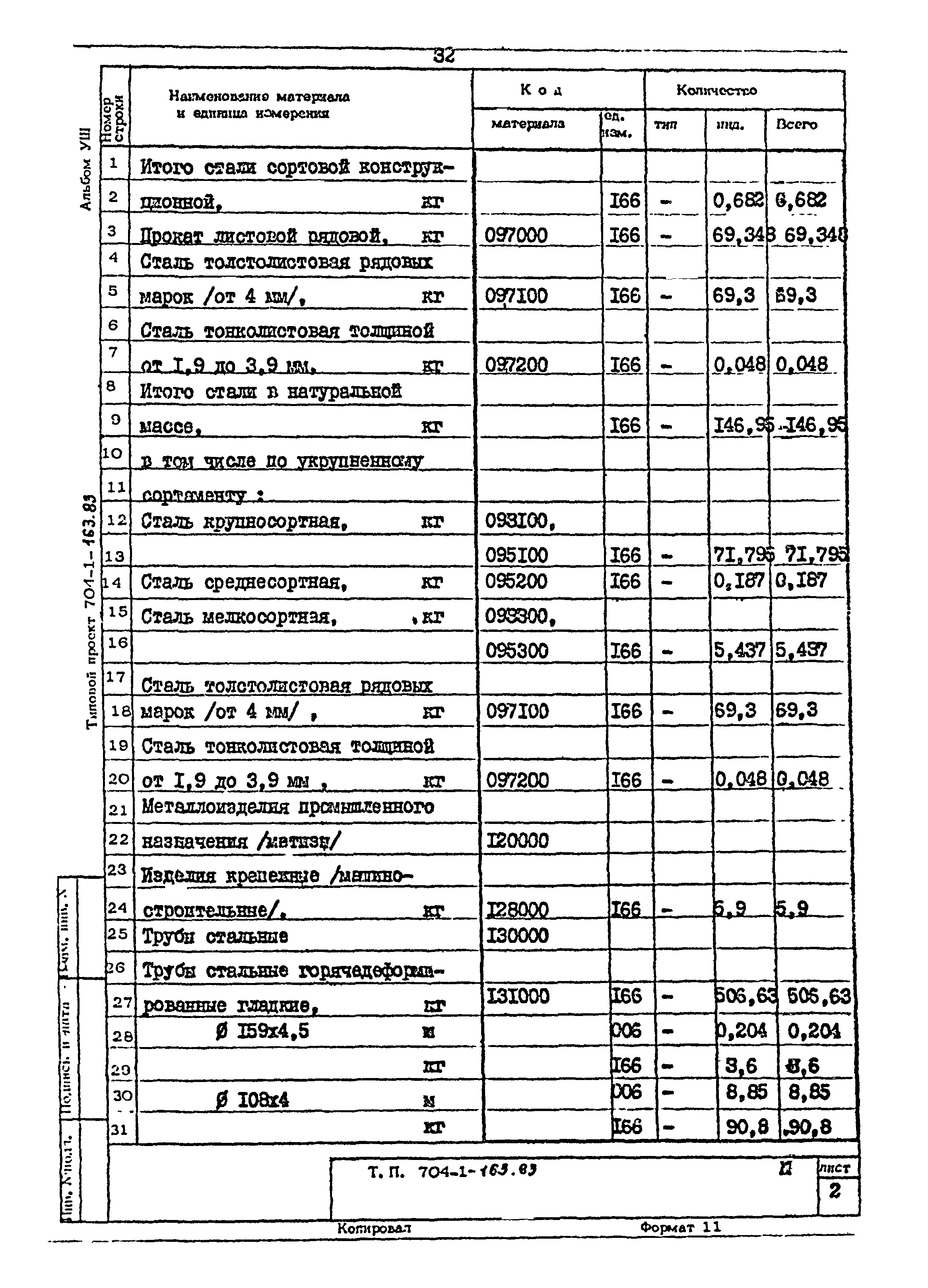 Типовой проект 704-1-163.83